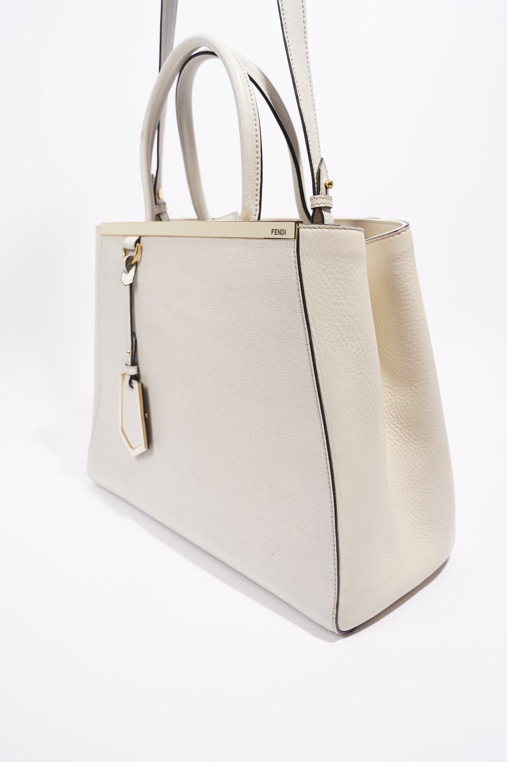 Fendi Womens 2Jours Grey / Beige Large