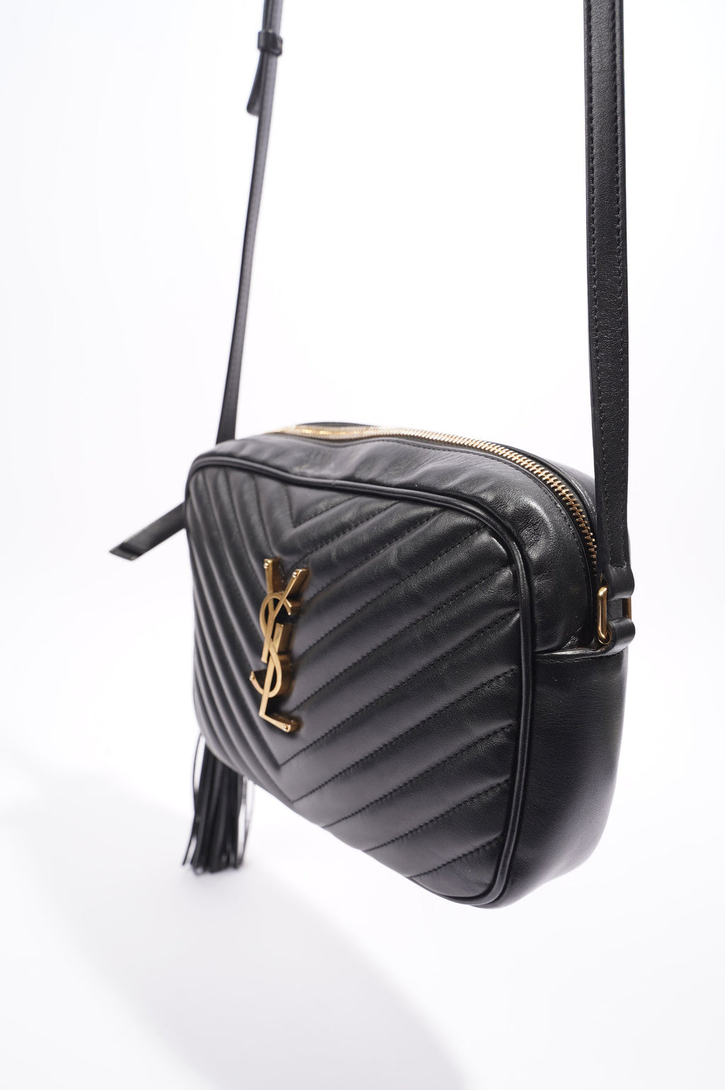 Saint Laurent Lou Camera Bag Black Leather Small