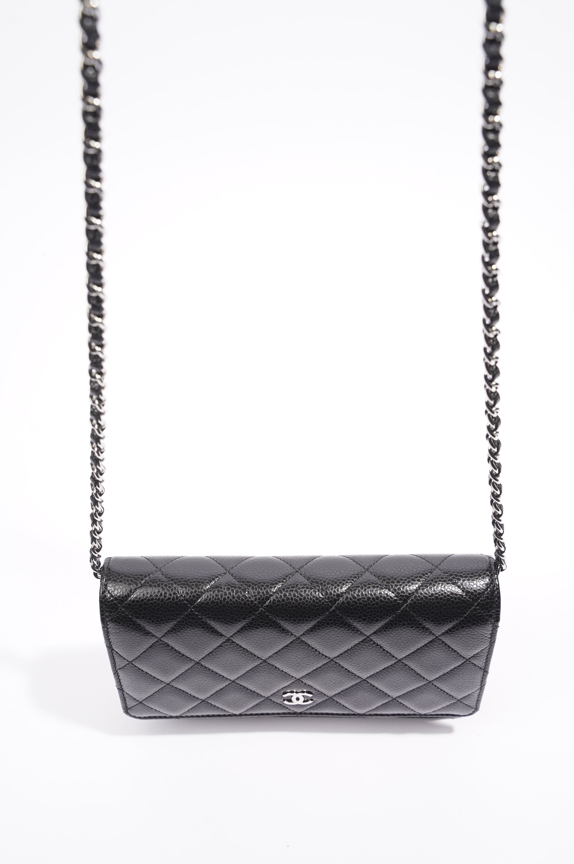 Chanel Wallet On Chain Black Caviar Leather