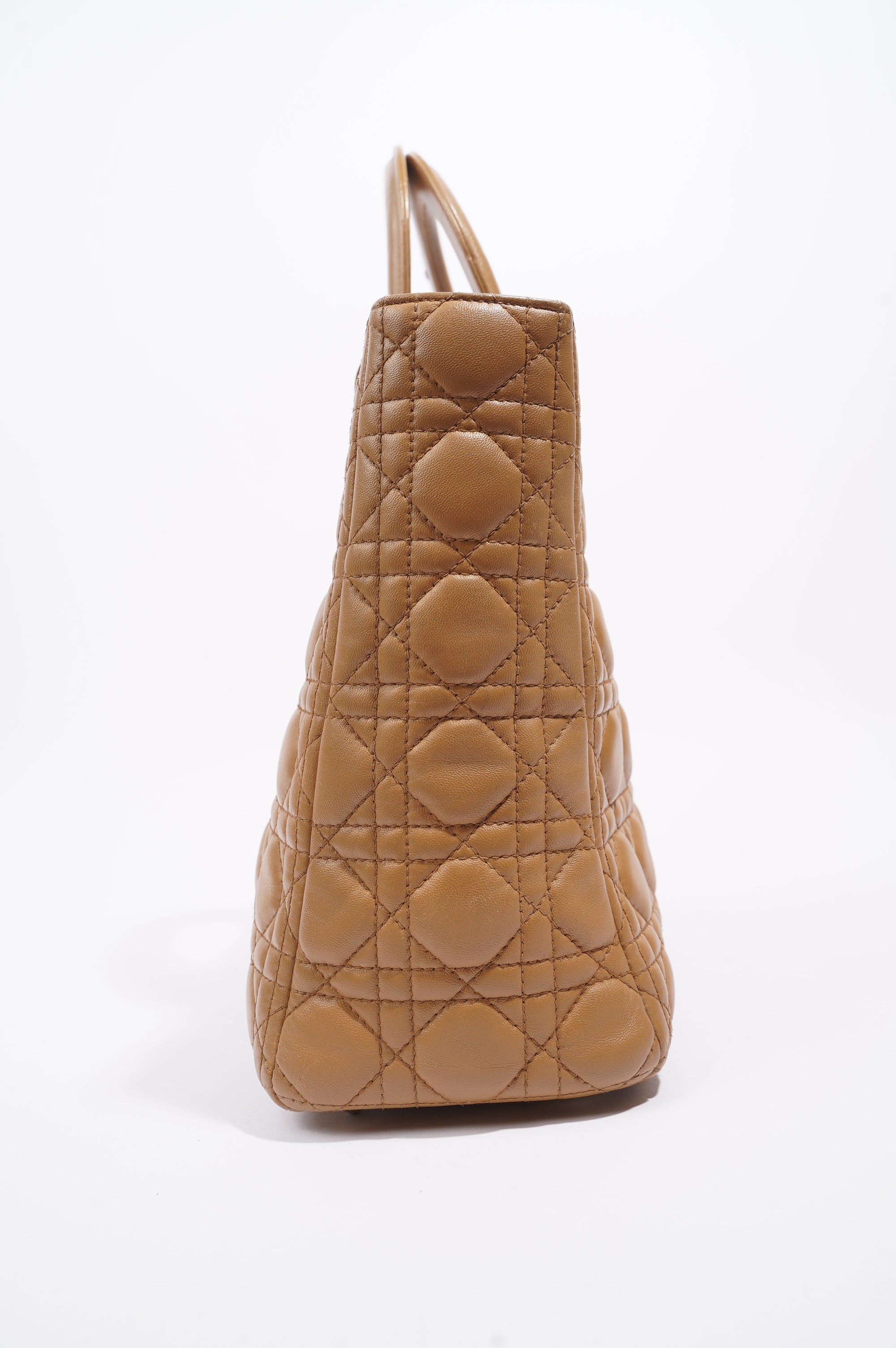 Christian Dior Womens Lady Dior Beige Large