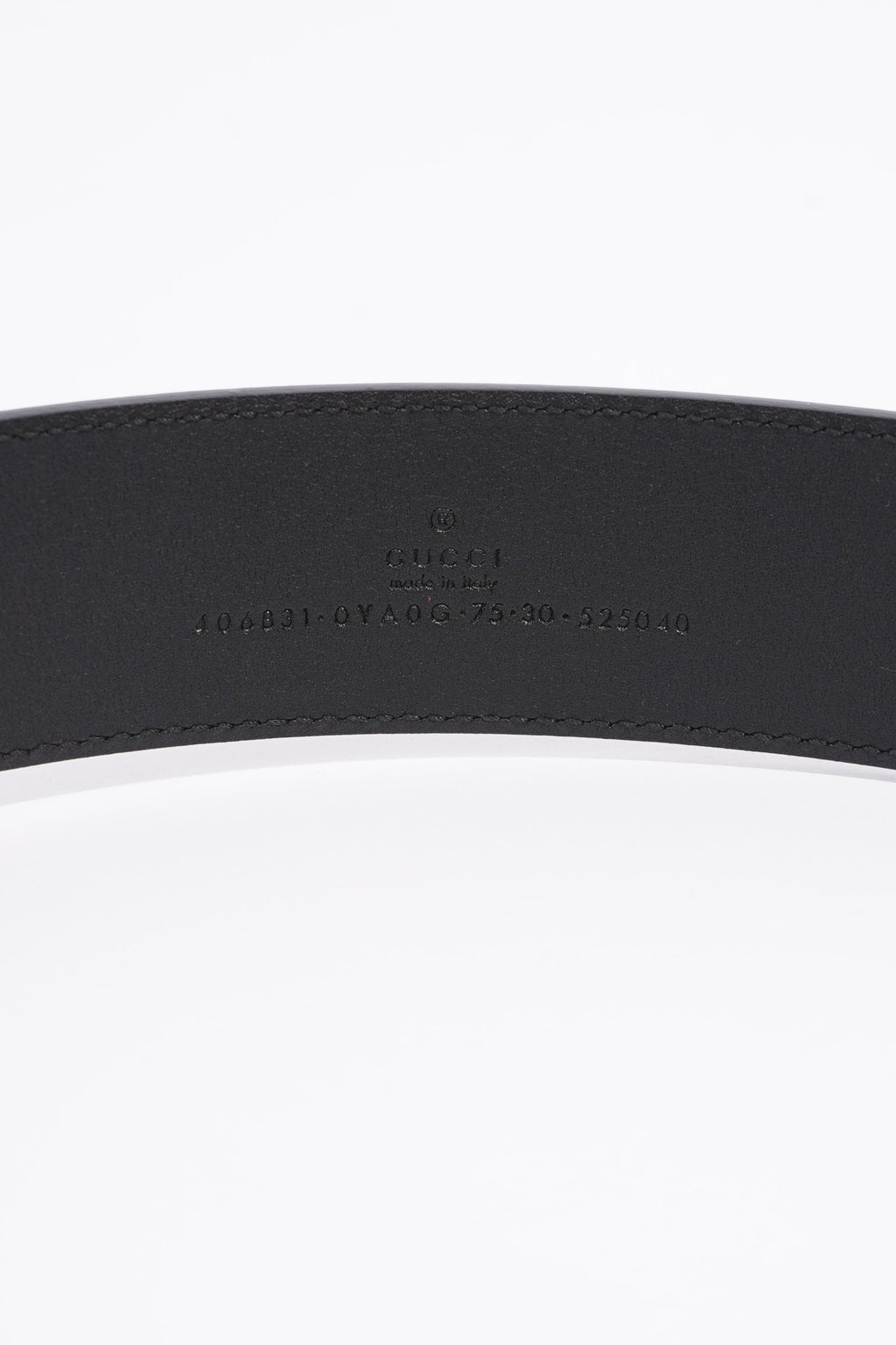 Gucci Womens Marmont Belt Black Leather 75cm - 30"
