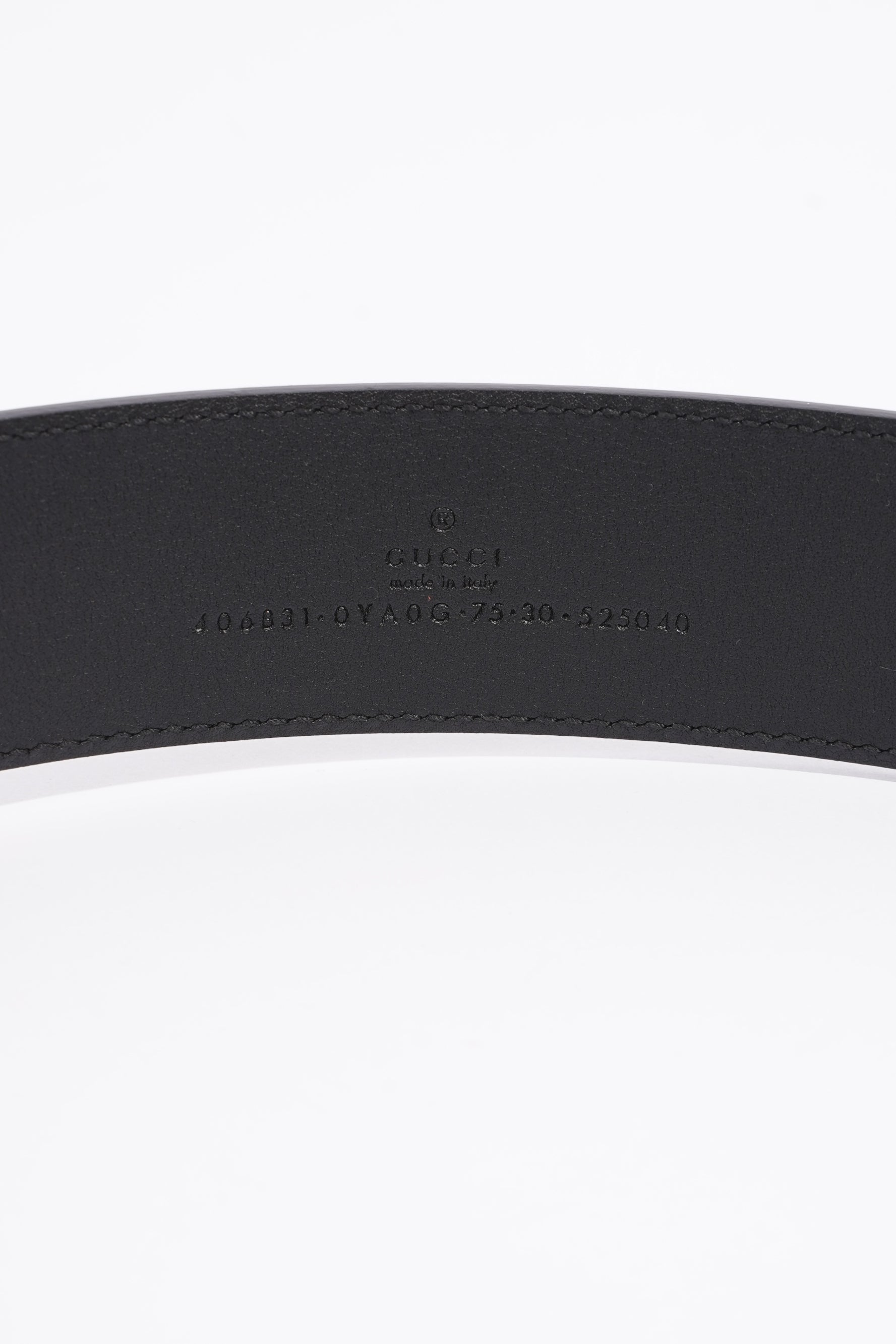 Gucci Womens Marmont Belt Black Leather 75cm - 30"