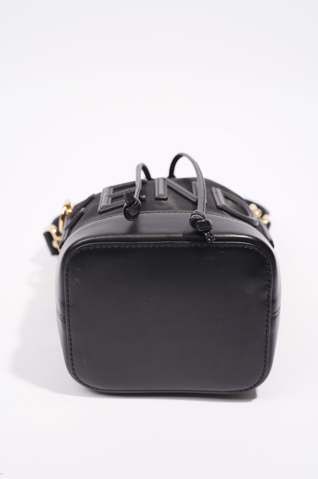 Fendi Womens Mon Tresor Mini Bag Black