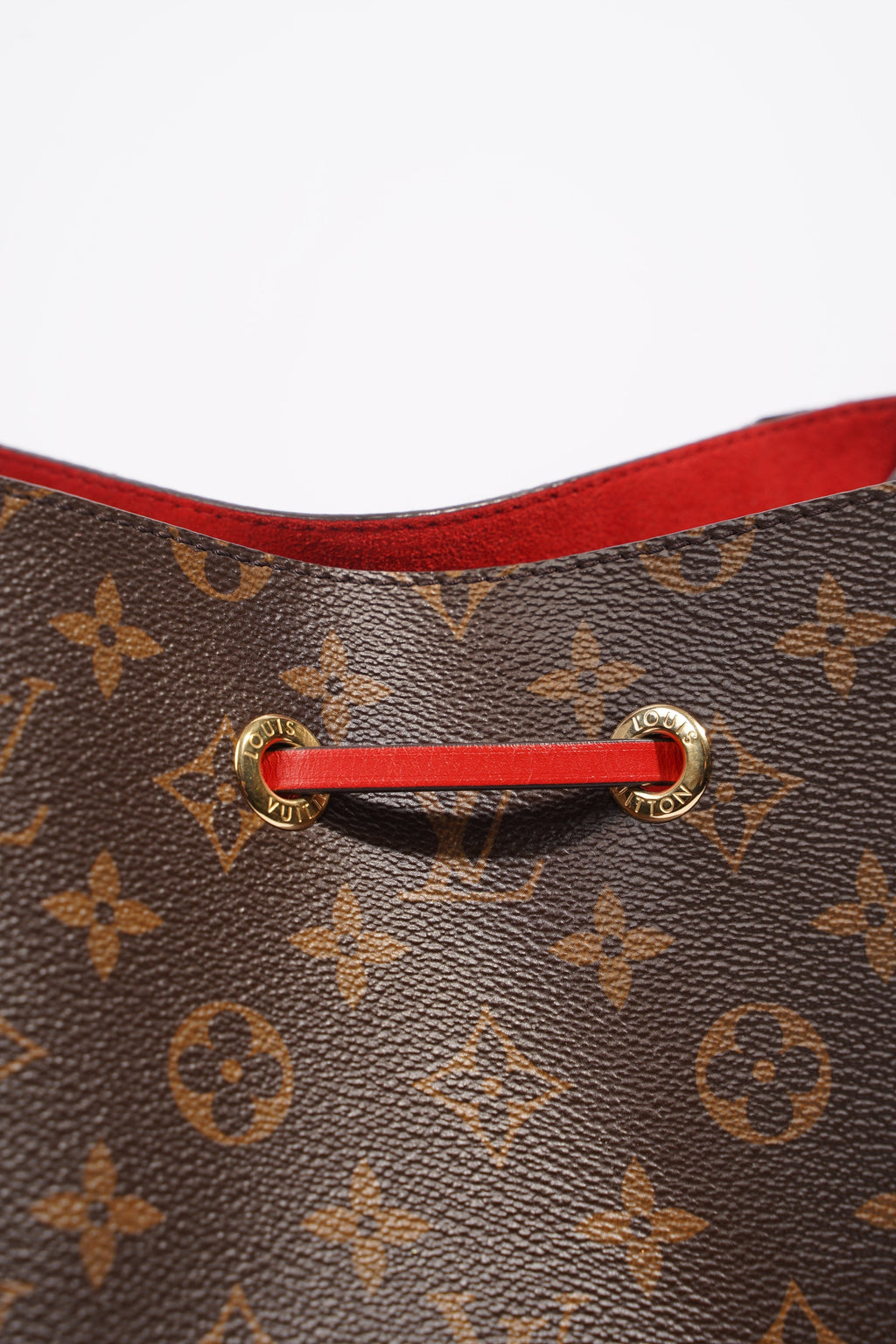 Louis Vuitton Womens Neo Noe Monogram Red