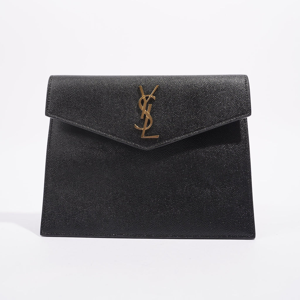 Saint Laurent Womens Uptown Pouch Black Small