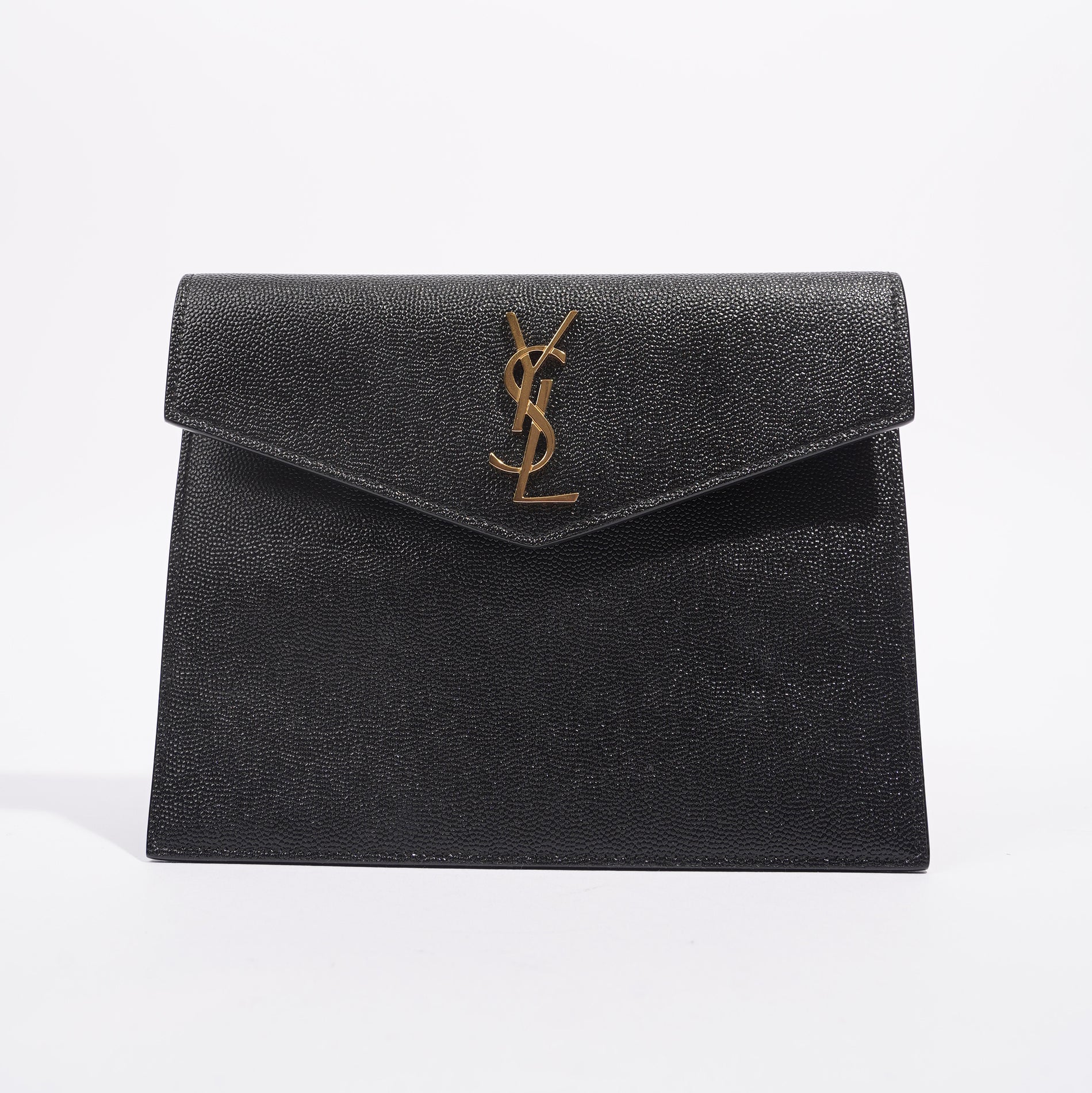 Saint Laurent Womens Uptown Pouch Black Small