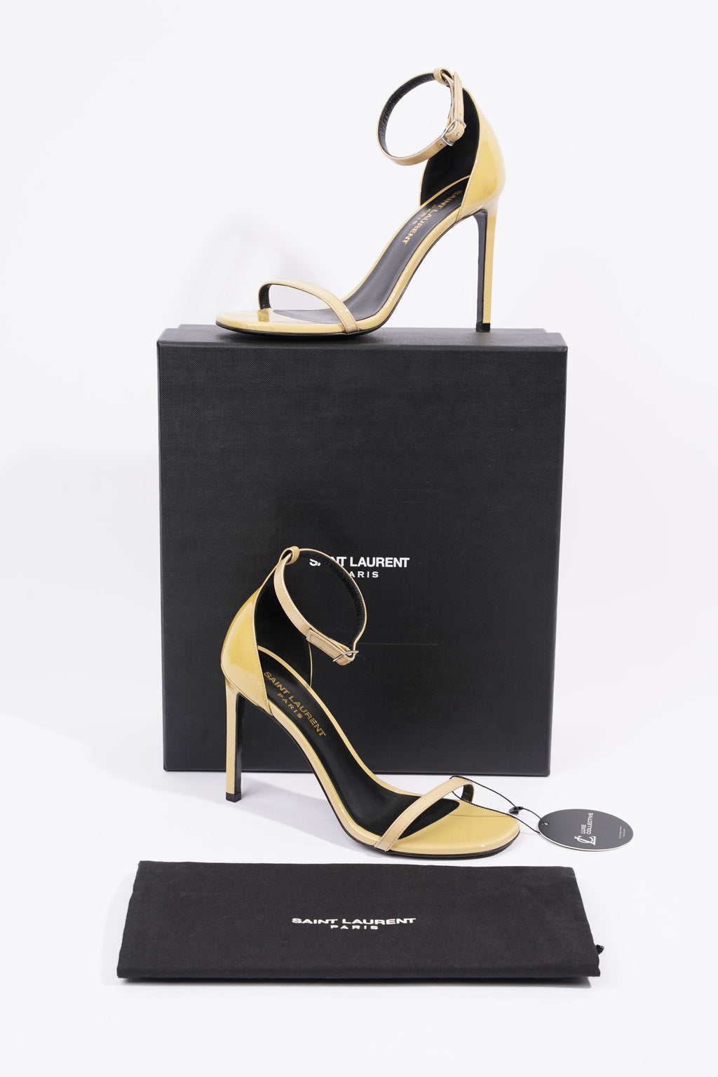 Saint Laurent Jane 105 Patent Mustard EU 35 / UK 2