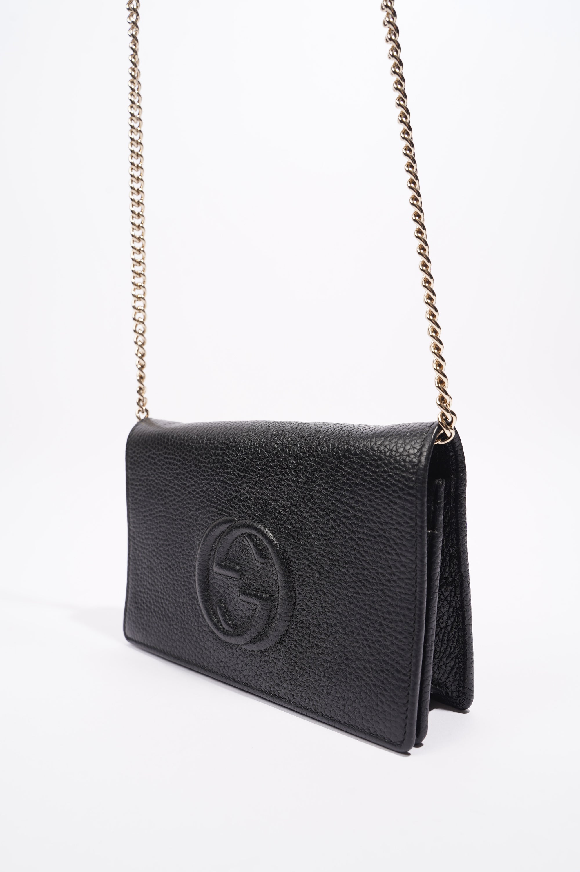 Gucci Soho Wallet on Chain Black Leather