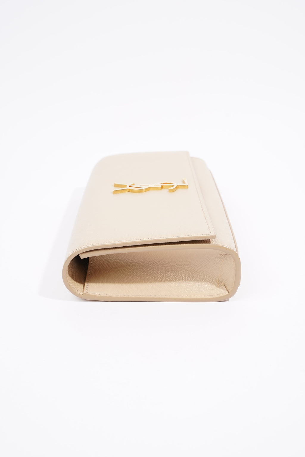Saint Laurent Kate Clutch Cream Leather