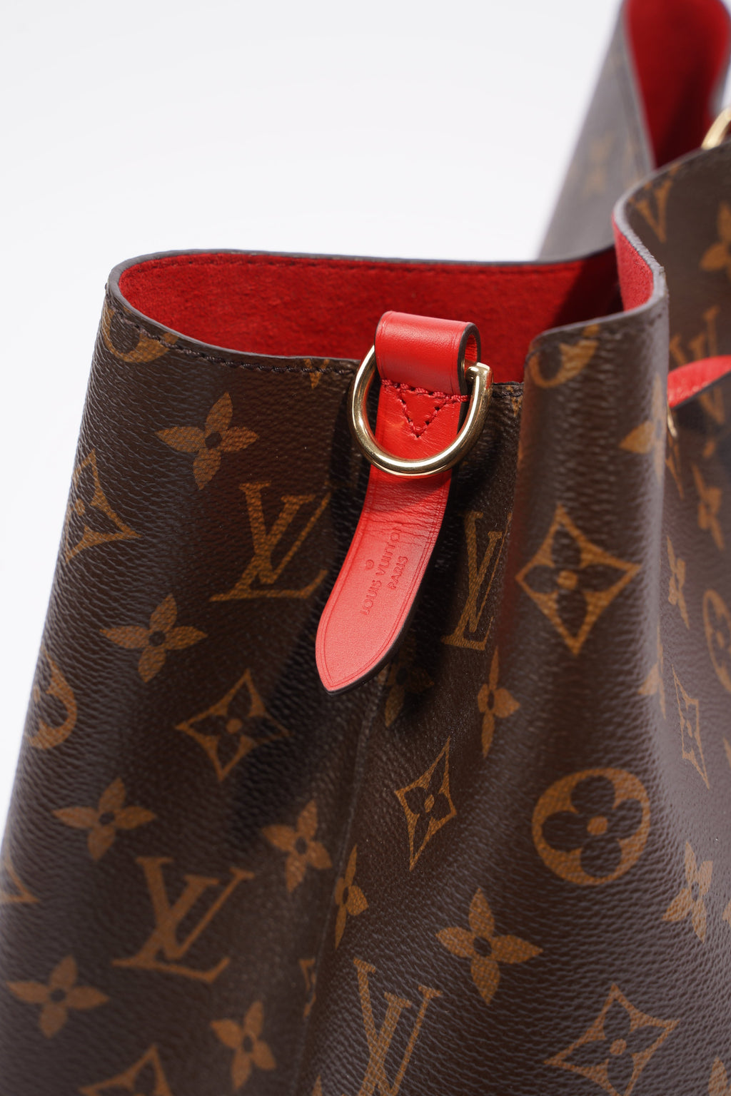 Louis Vuitton Womens Neo Noe Monogram Red