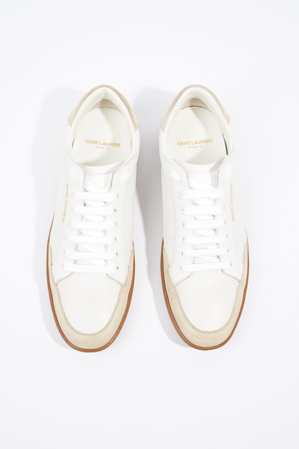 Saint Laurent SL-10 Sneaker White / Beige EU 39 / UK 5