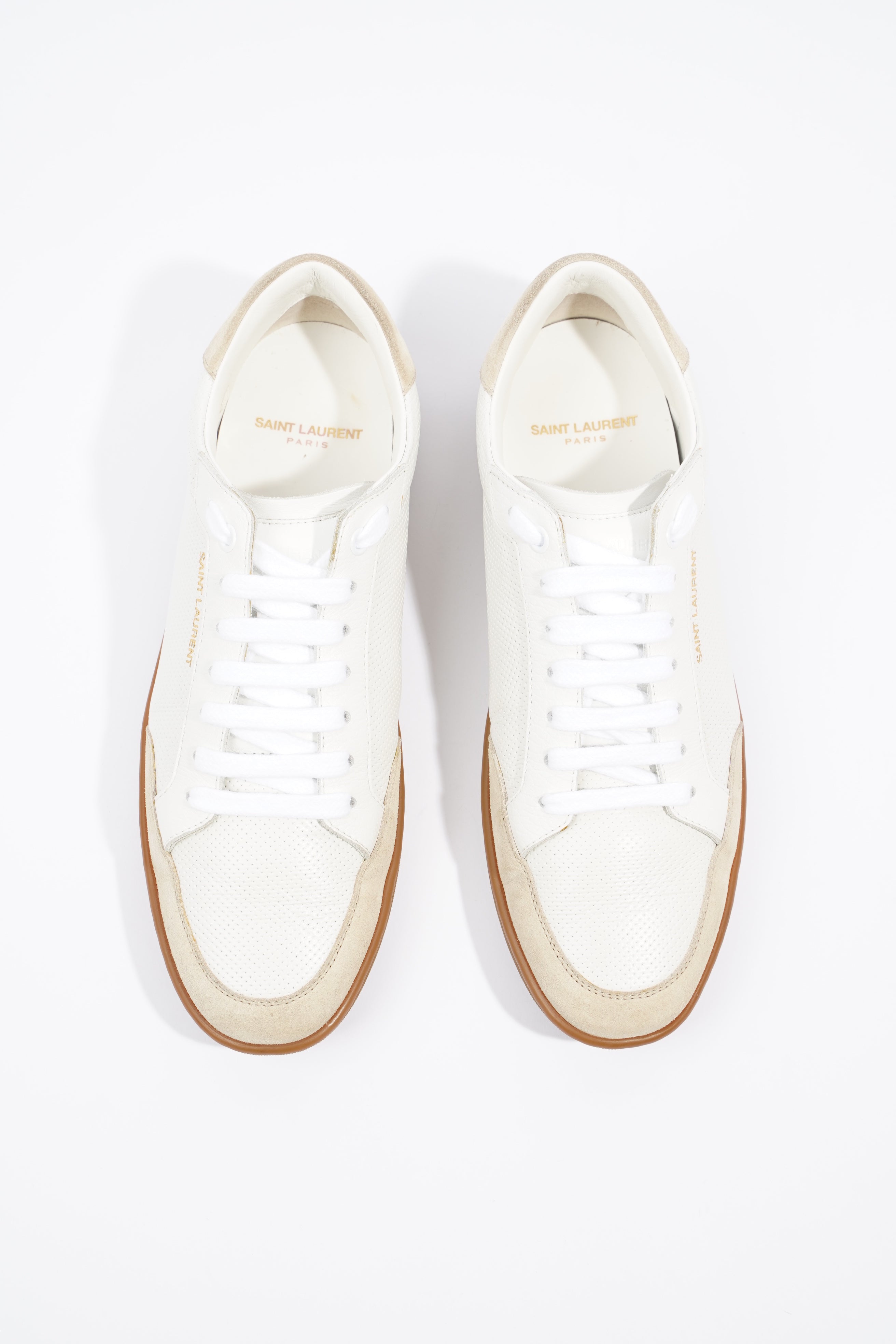 Saint Laurent SL-10 Sneaker White / Beige EU 39 / UK 5
