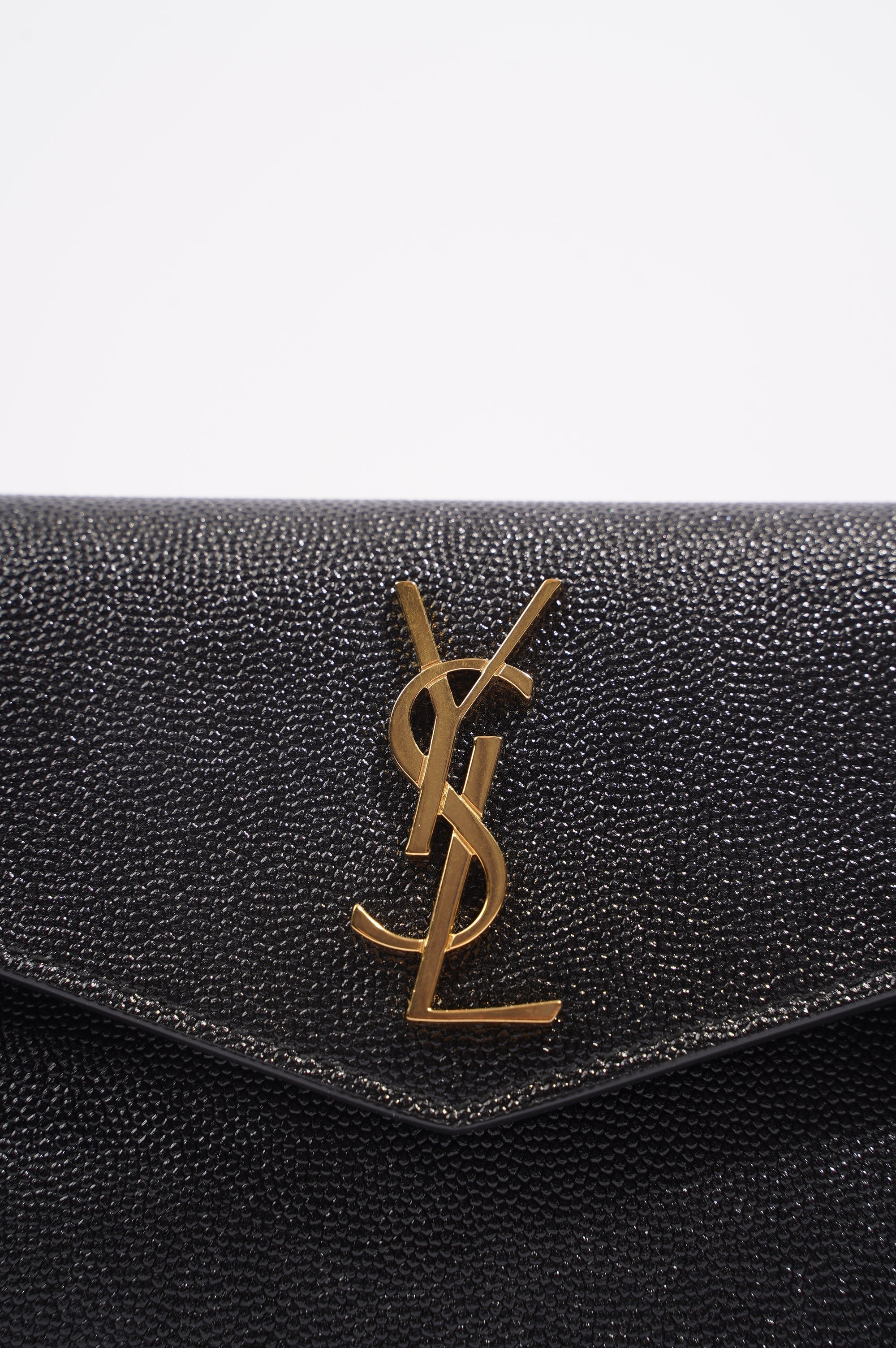 Saint Laurent Womens Uptown Pouch Black Small