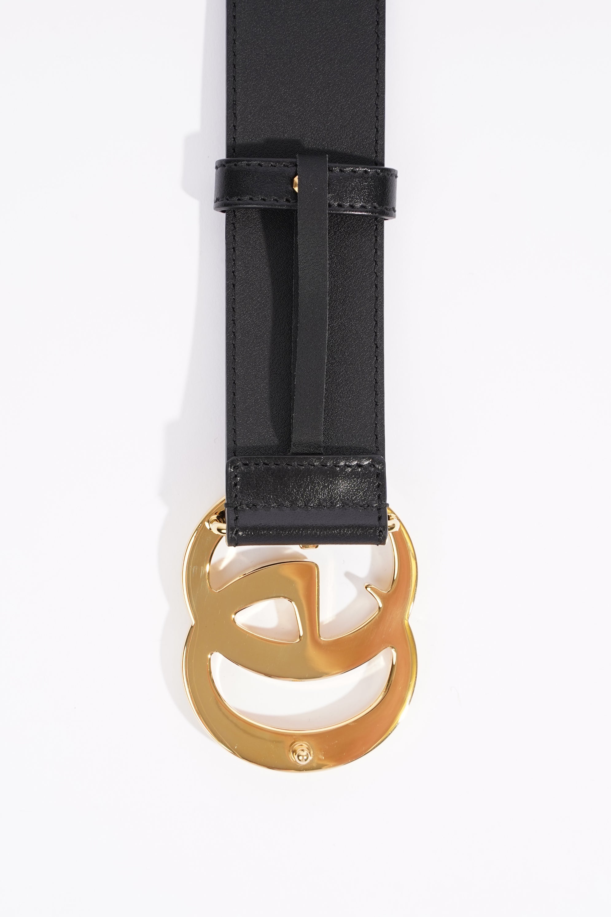 Gucci Womens Marmont Belt Black Leather 75cm - 30"