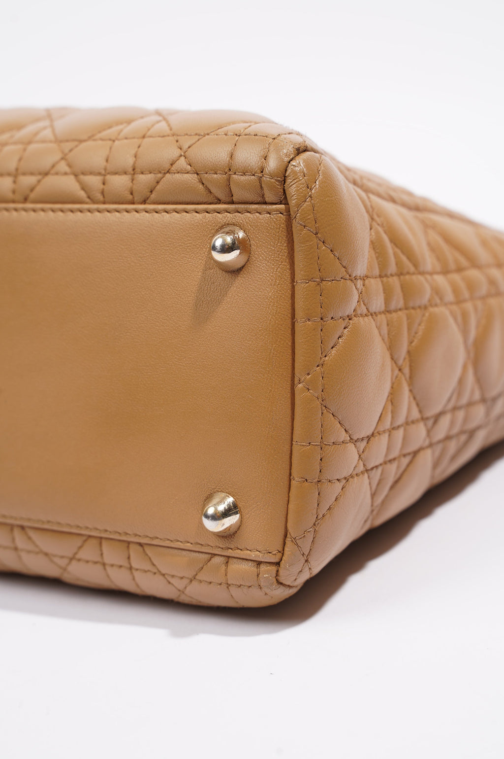 Christian Dior Womens Lady Dior Beige Large
