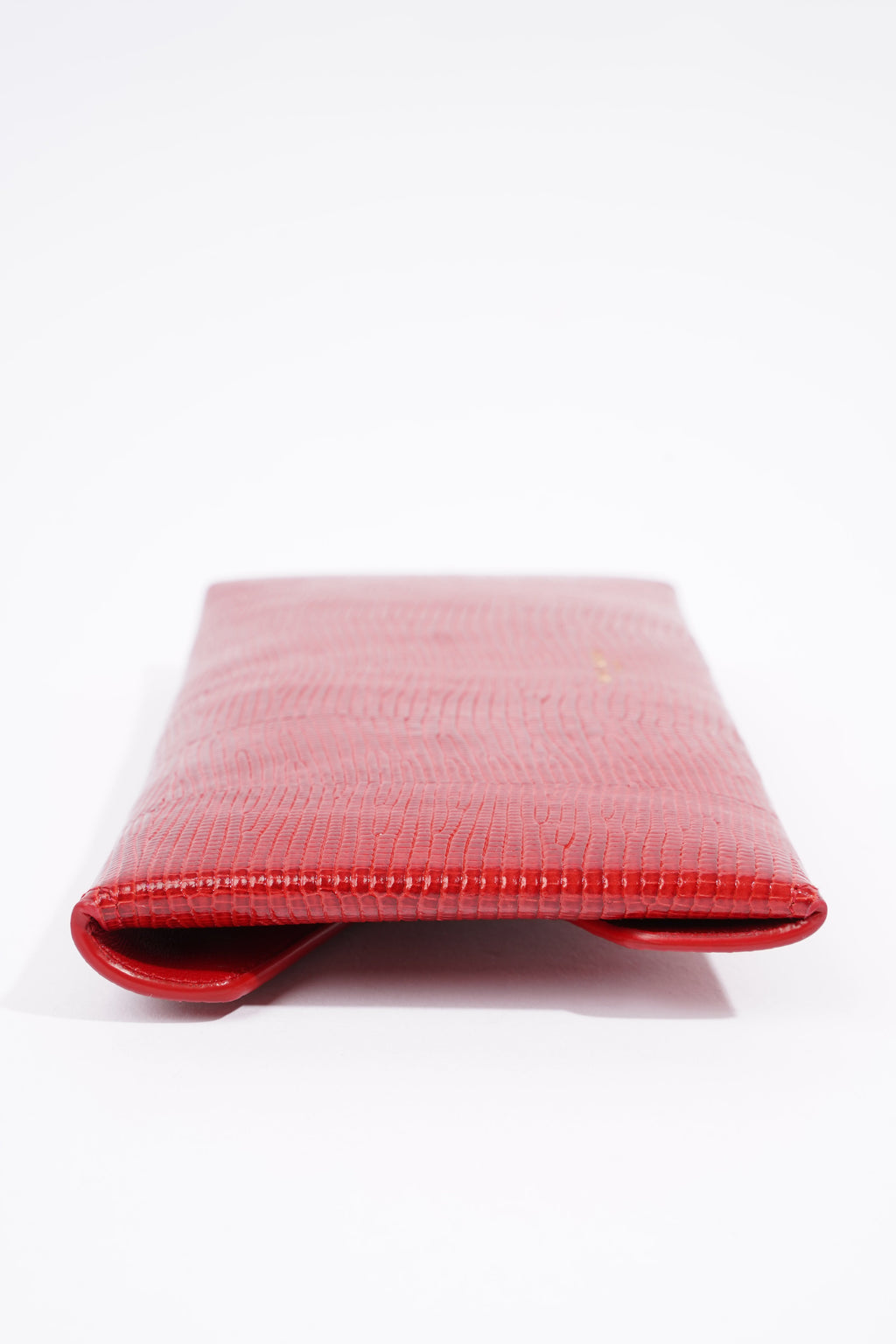 Saint Laurent Envelope Clutch Red Leather