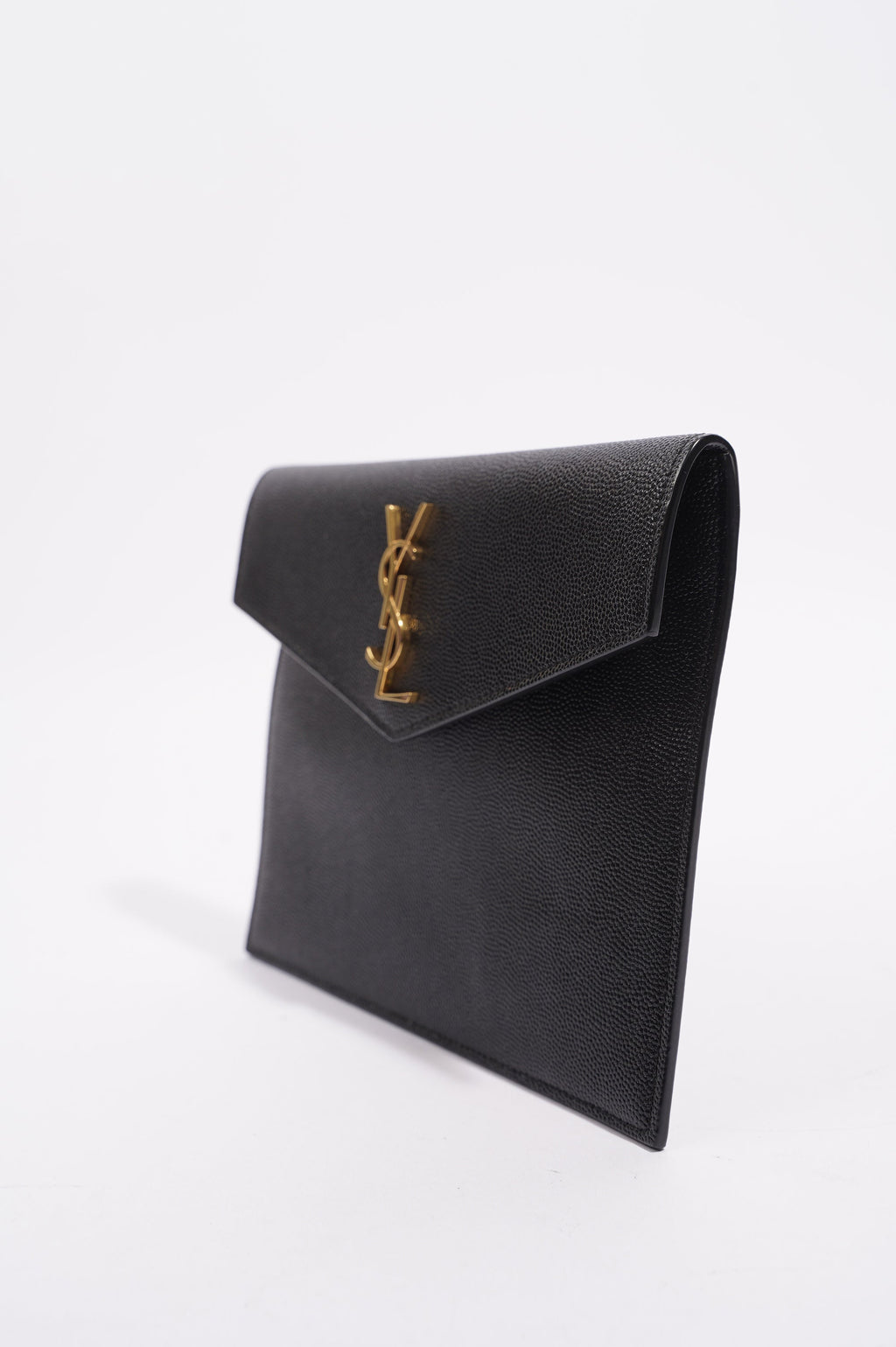 Saint Laurent Womens Uptown Pouch Black Small
