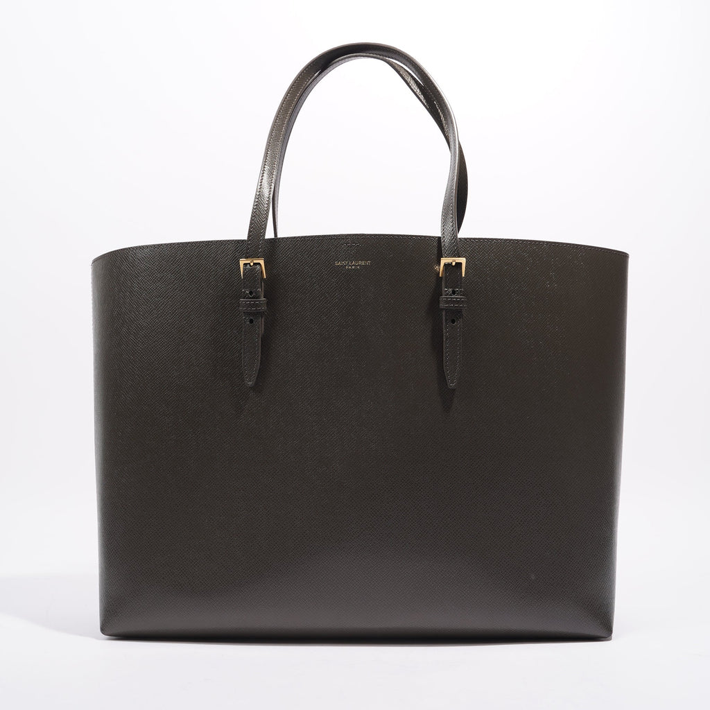 Saint Laurent Womens Shopping Tote Grey Large