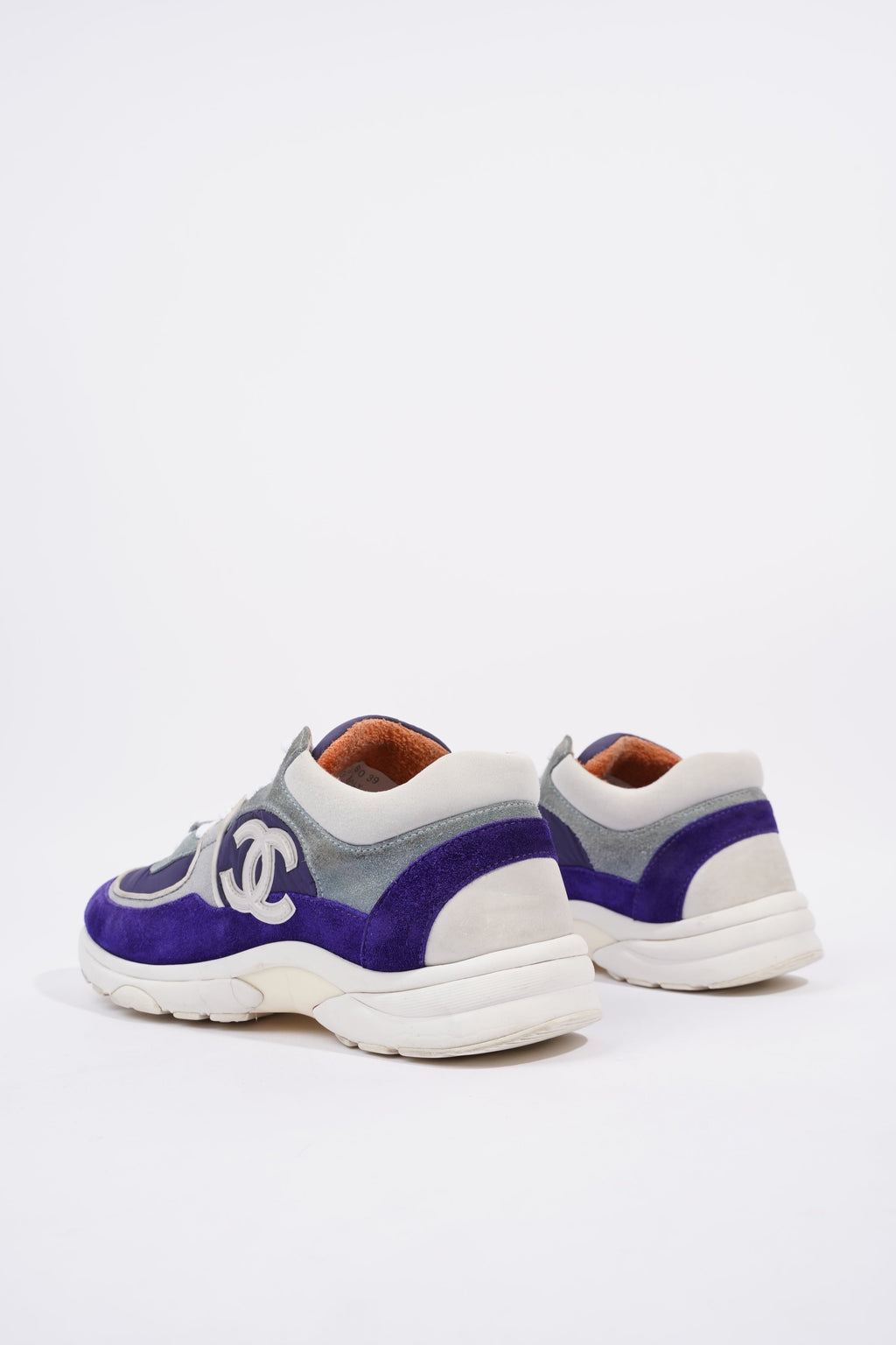 Chanel Womens CC Logo Blue / White EU 39 / UK 6