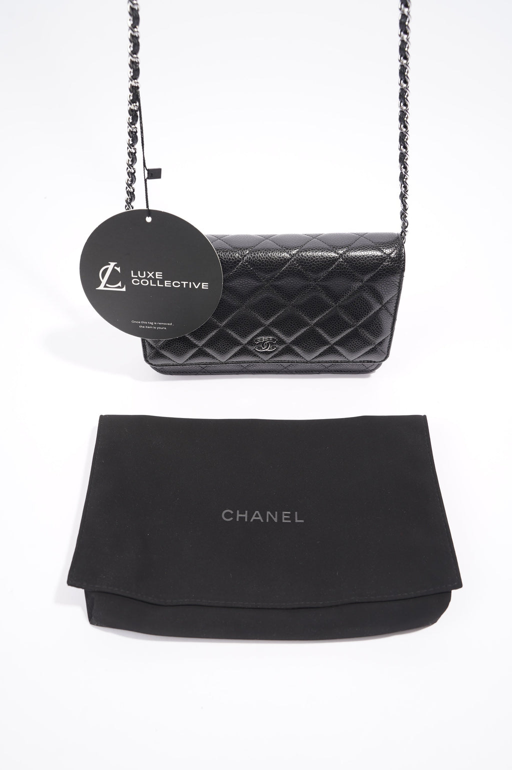 Chanel Wallet On Chain Black Caviar Leather