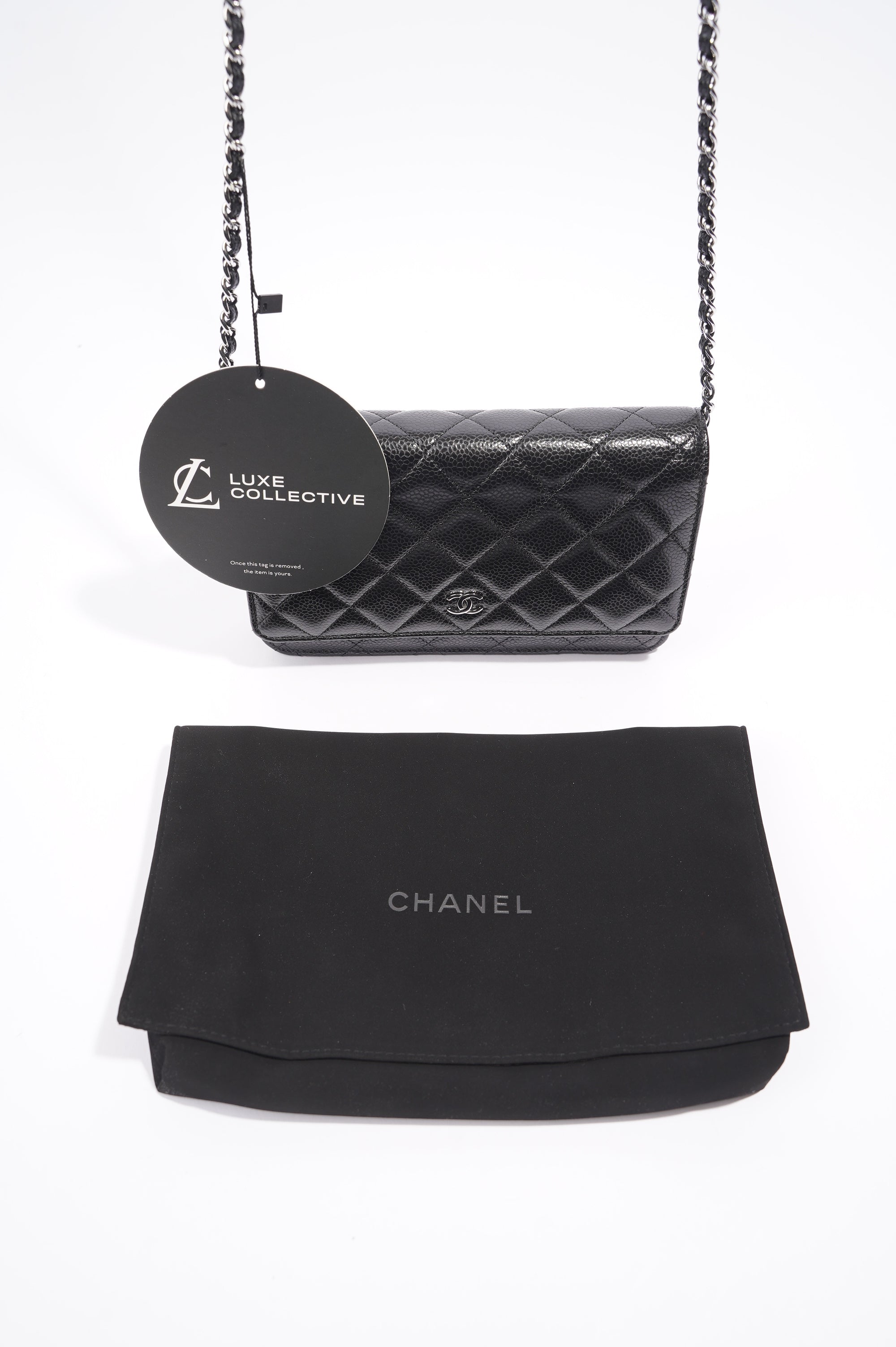 Chanel Wallet On Chain Black Caviar Leather