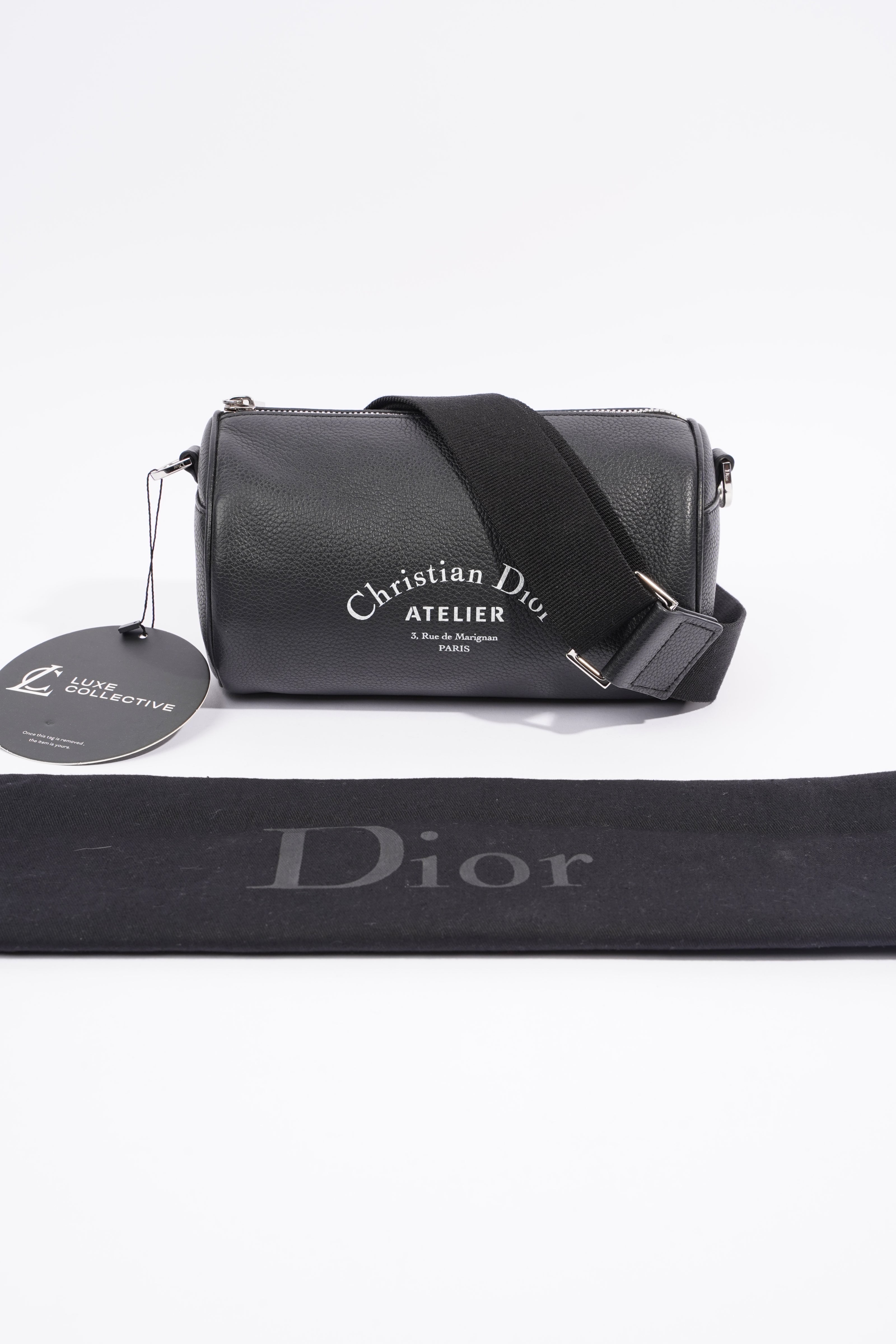 Christian Dior Roller Bag Black Leather