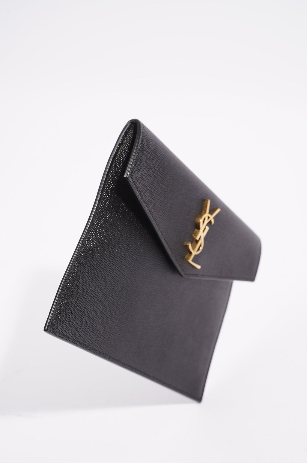 Saint Laurent Womens Uptown Pouch Black Small