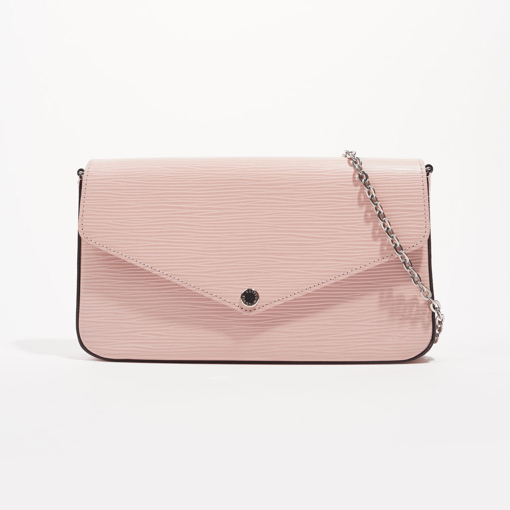 Louis Vuitton Womens Pochette Felicie Rose Epi Leather