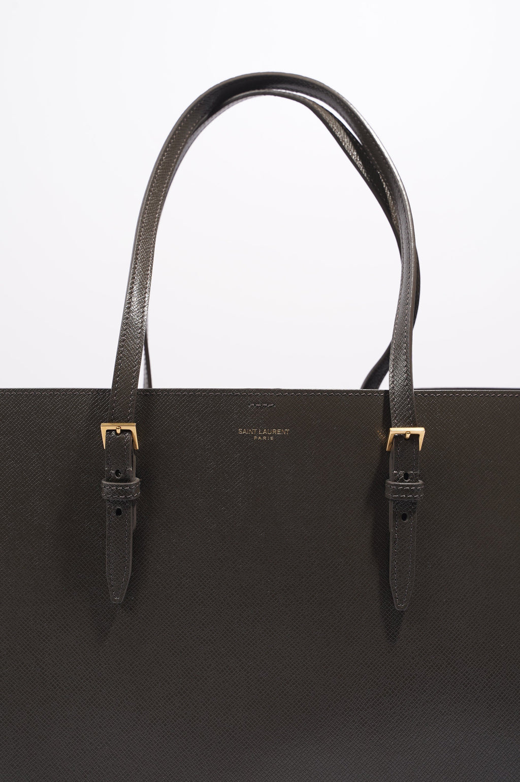 Saint Laurent Womens Shopping Tote Grey Large