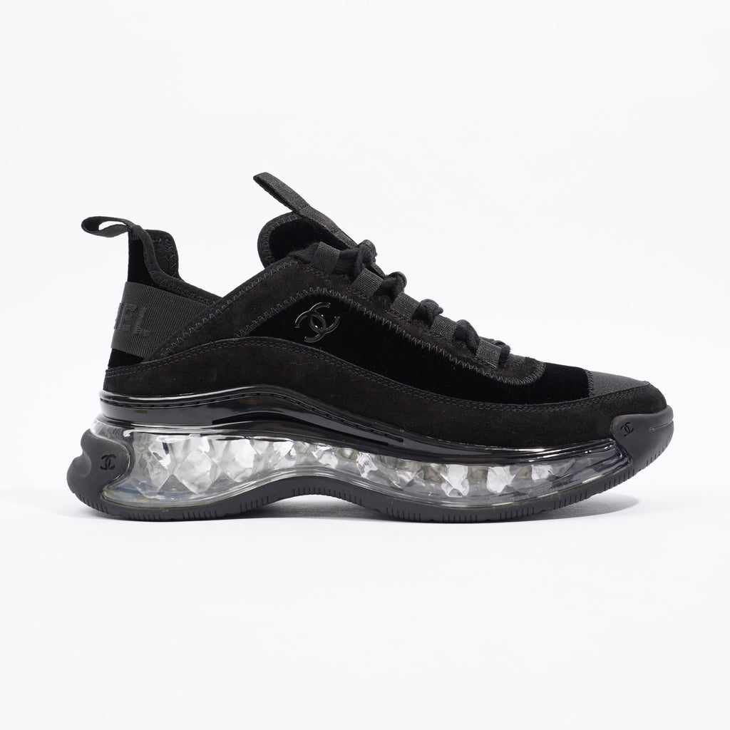 Chanel Womens CC Logo Black / Clear EU 36 / UK 3