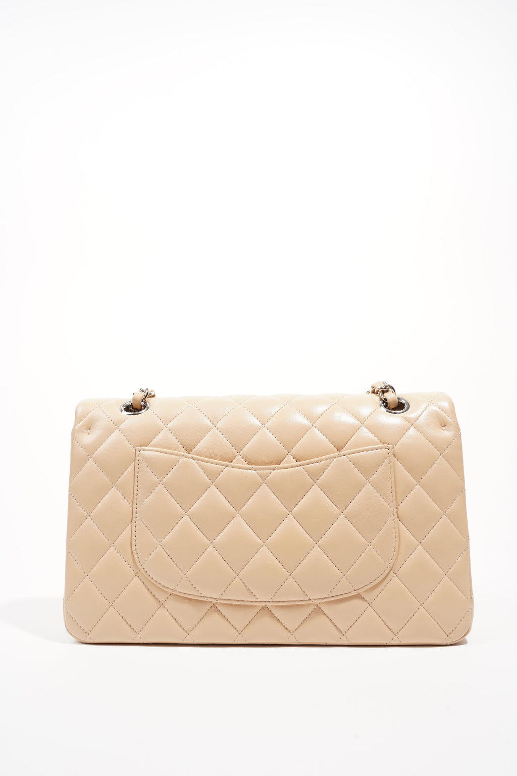Chanel Womens Classic Flap Beige Medium