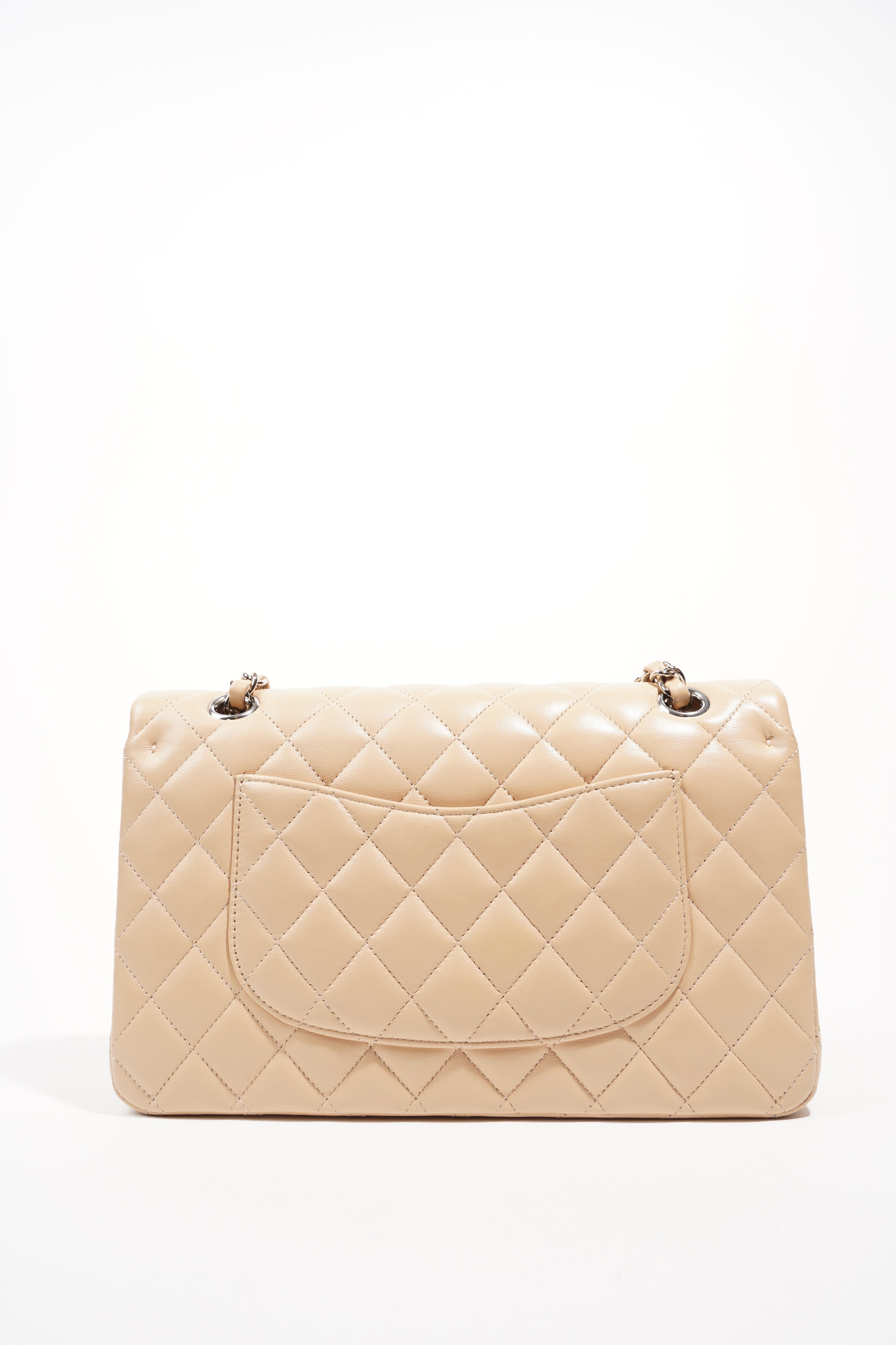 Chanel Womens Classic Flap Beige Medium