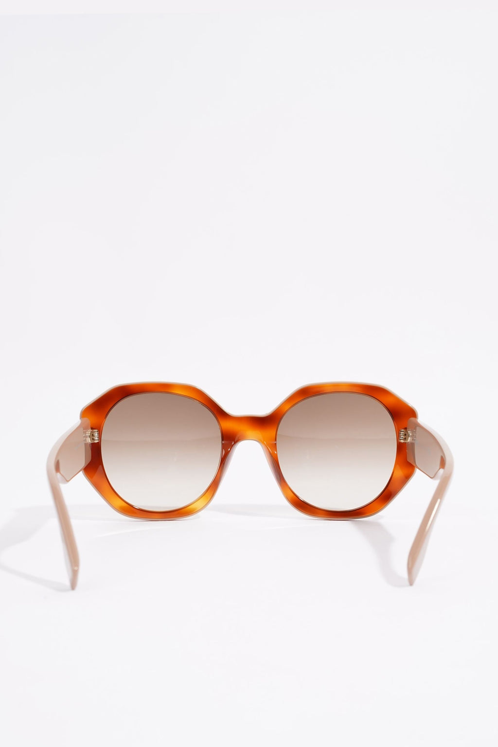 Fendi Womens Round Sunglasses Brown / Nude 145