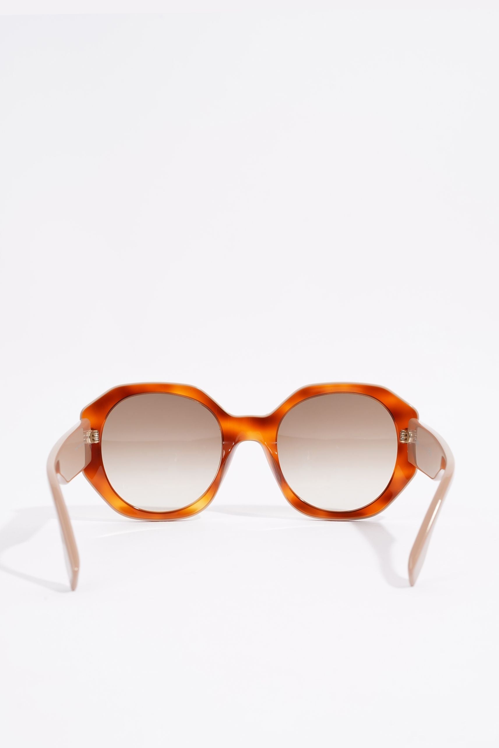 Fendi Womens Round Sunglasses Brown / Nude 145