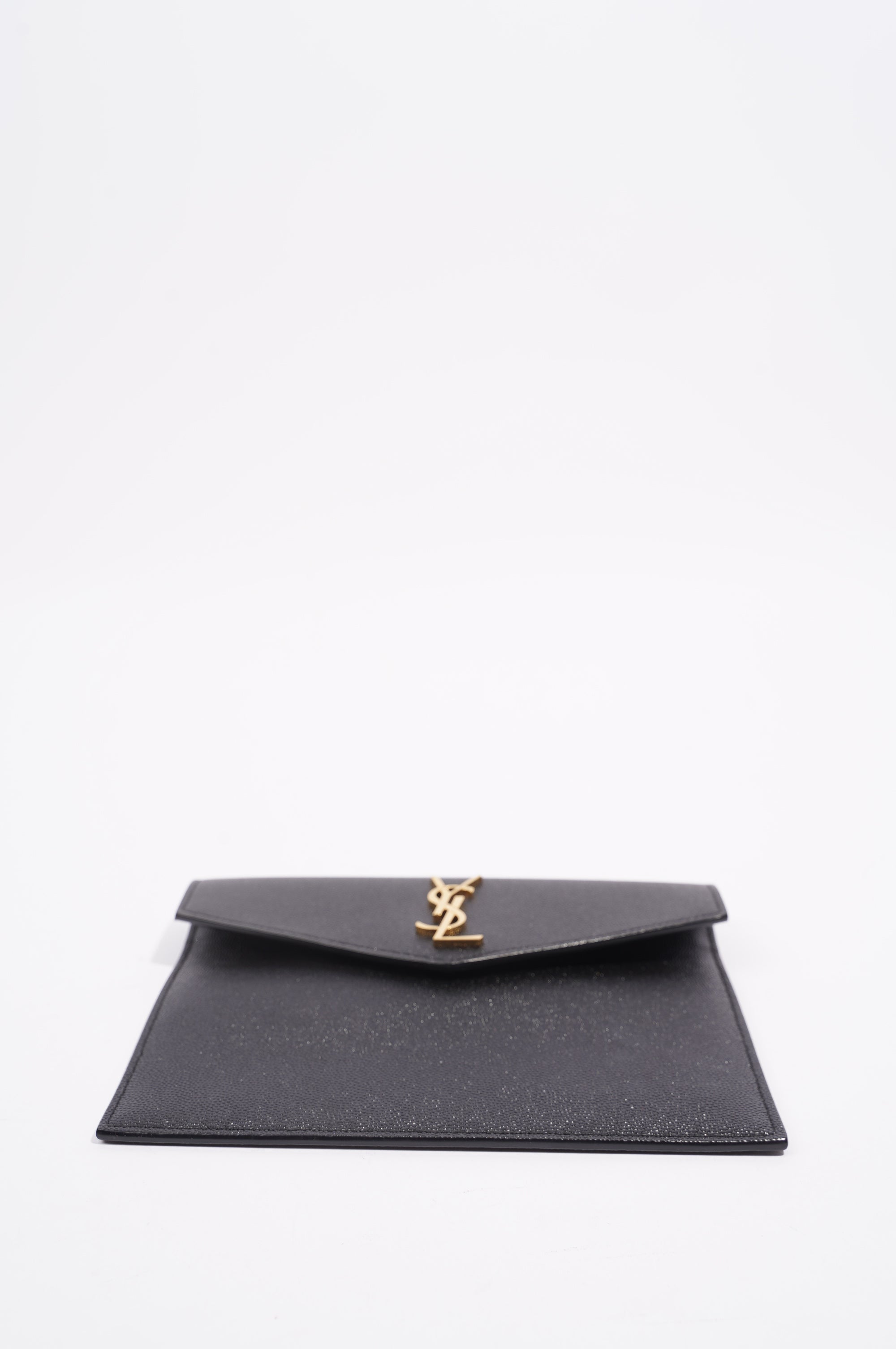 Saint Laurent Womens Uptown Pouch Black Small