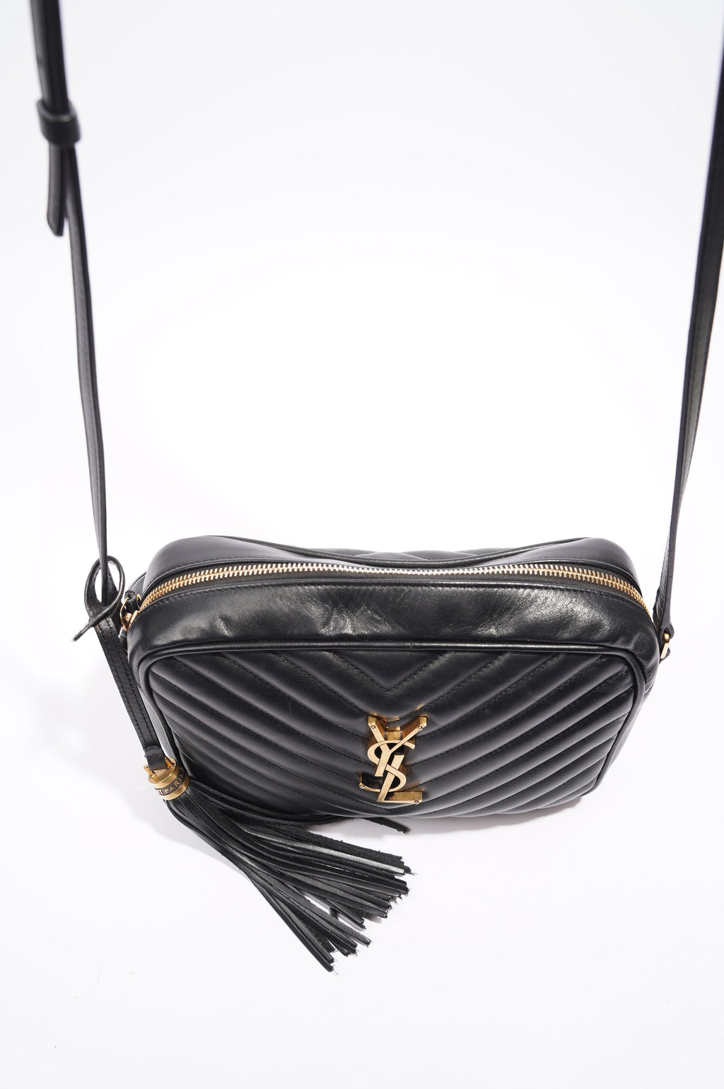 Saint Laurent Lou Camera Bag Black Leather Small