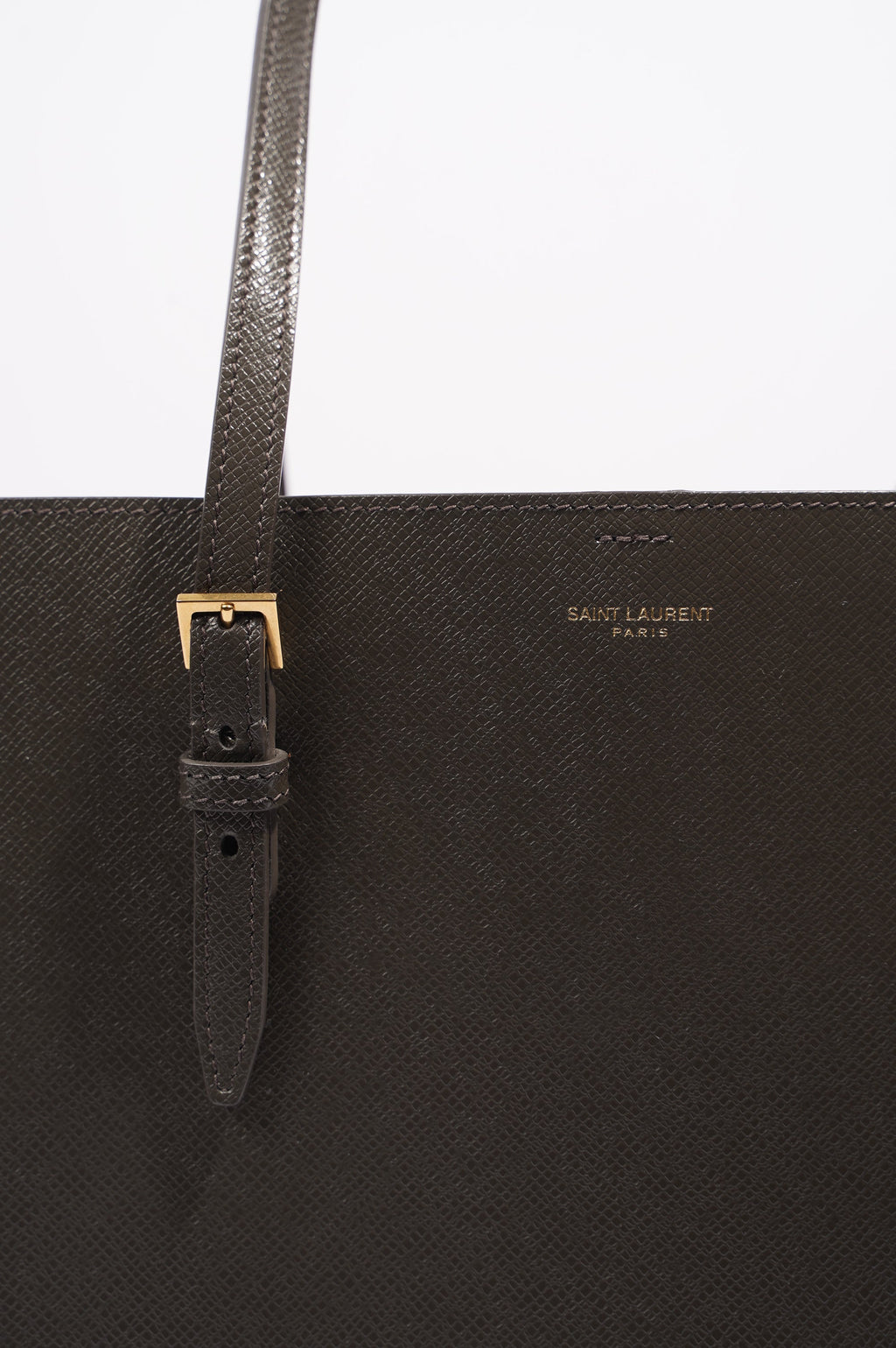 Saint Laurent Womens Shopping Tote Grey Large