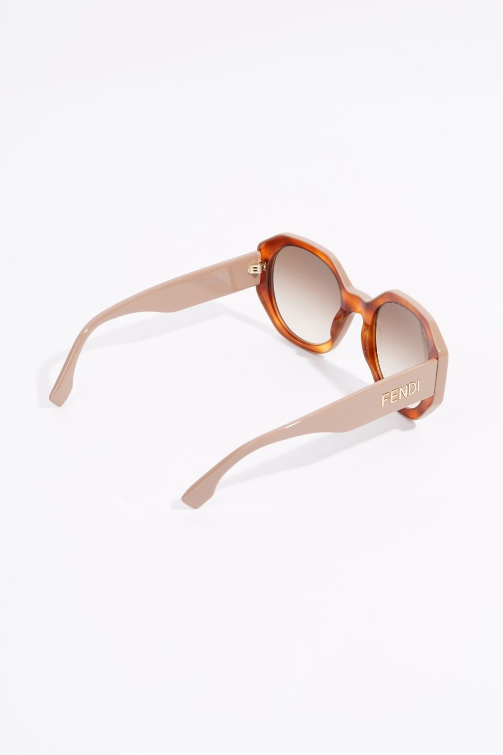 Fendi Womens Round Sunglasses Brown / Nude 145