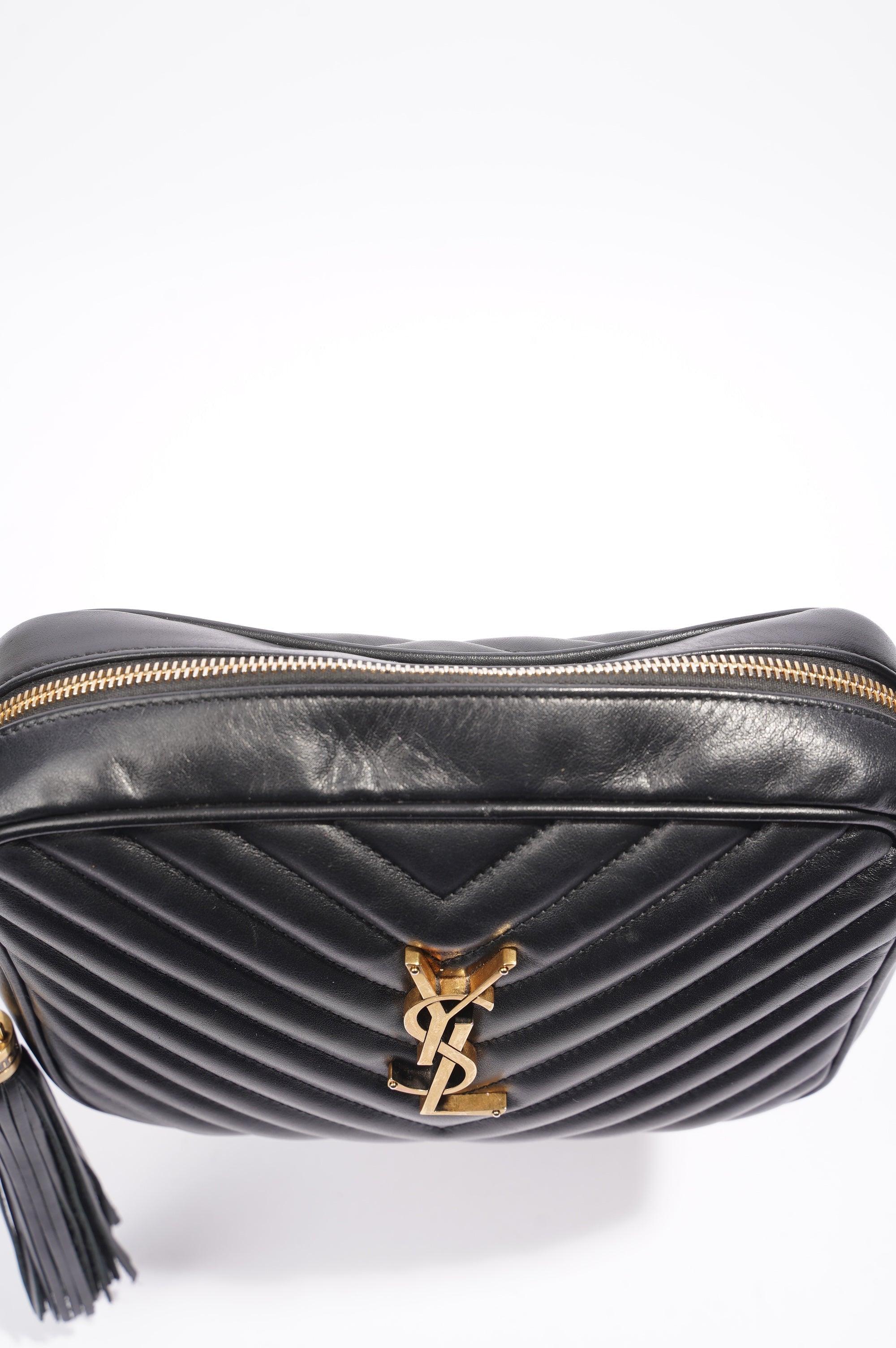 Saint Laurent Lou Camera Bag Black Leather Small