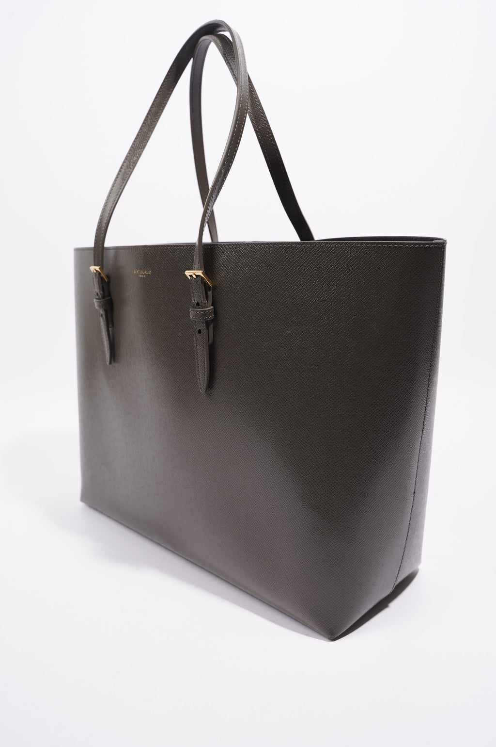 Saint Laurent Womens Shopping Tote Grey Large
