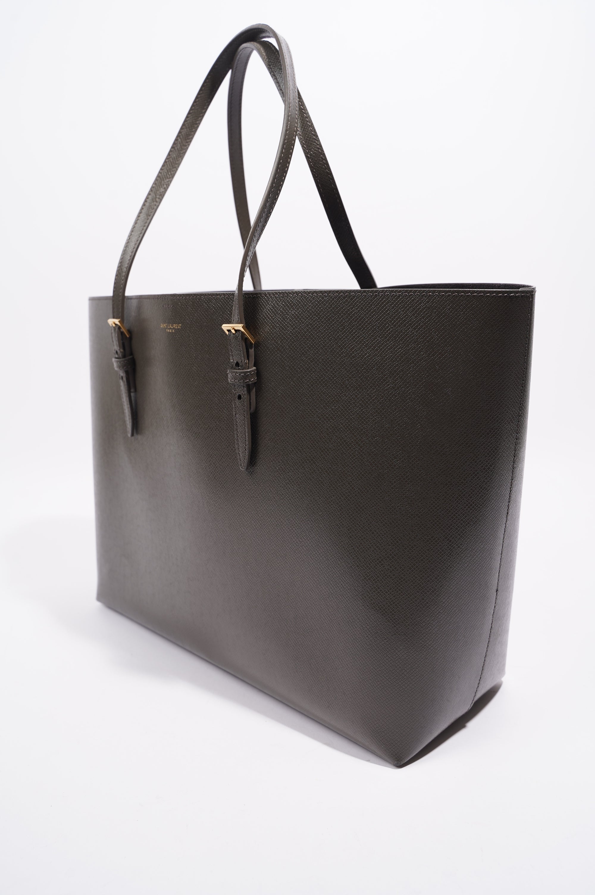 Saint Laurent Womens Shopping Tote Grey Large