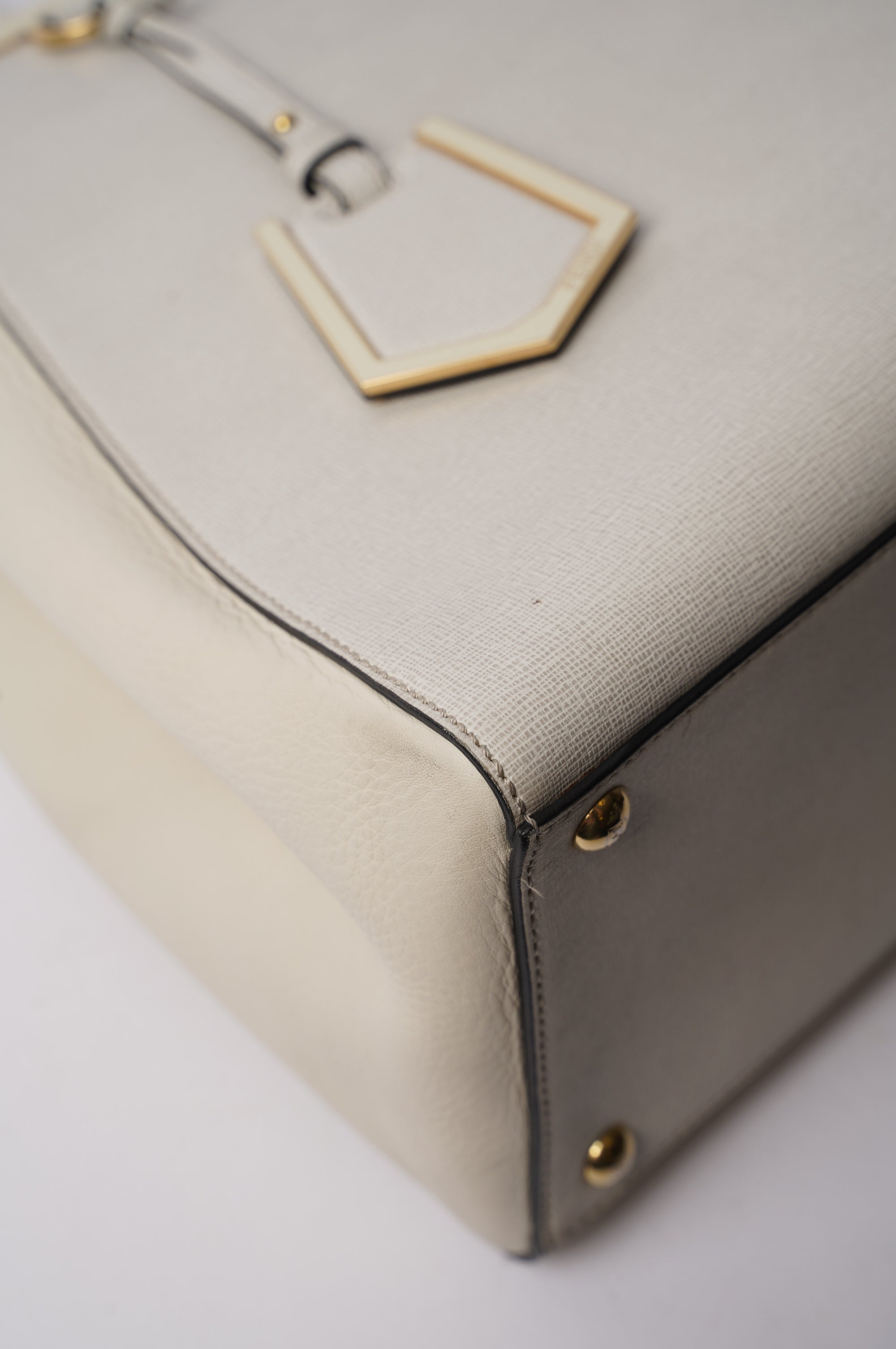 Fendi Womens 2Jours Grey / Beige Large