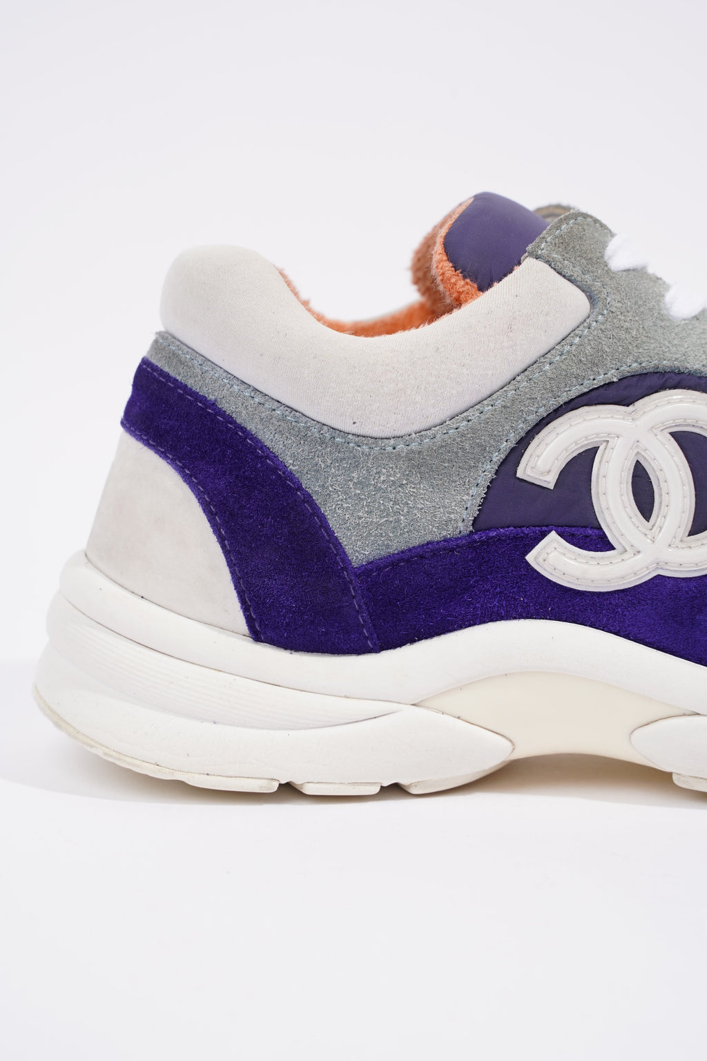 Chanel Womens CC Logo Blue / White EU 39 / UK 6