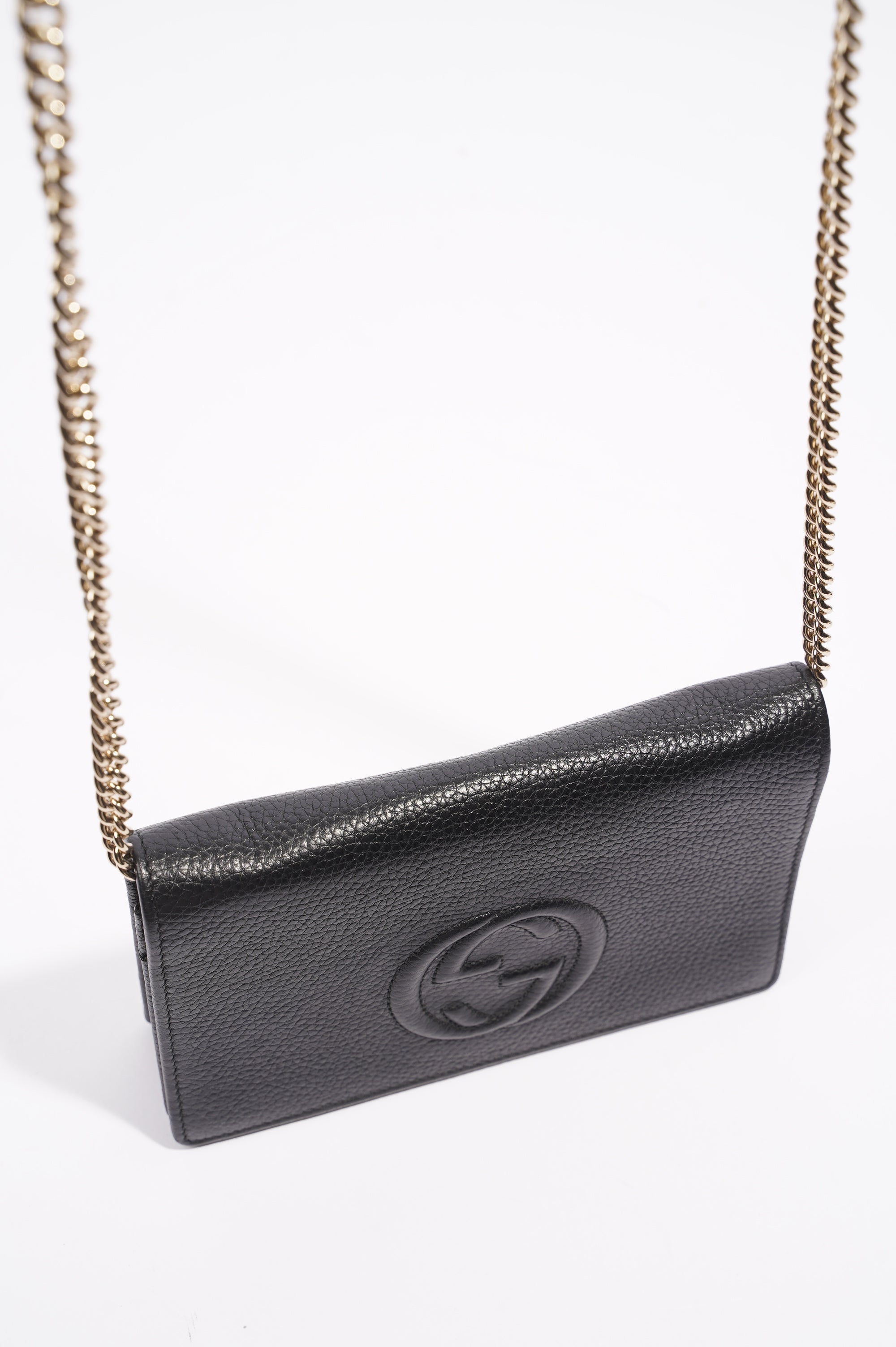 Gucci Soho Wallet on Chain Black Leather