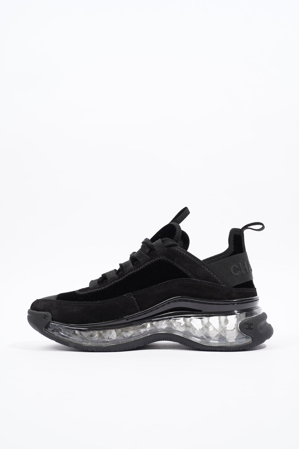 Chanel Womens CC Logo Black / Clear EU 36 / UK 3