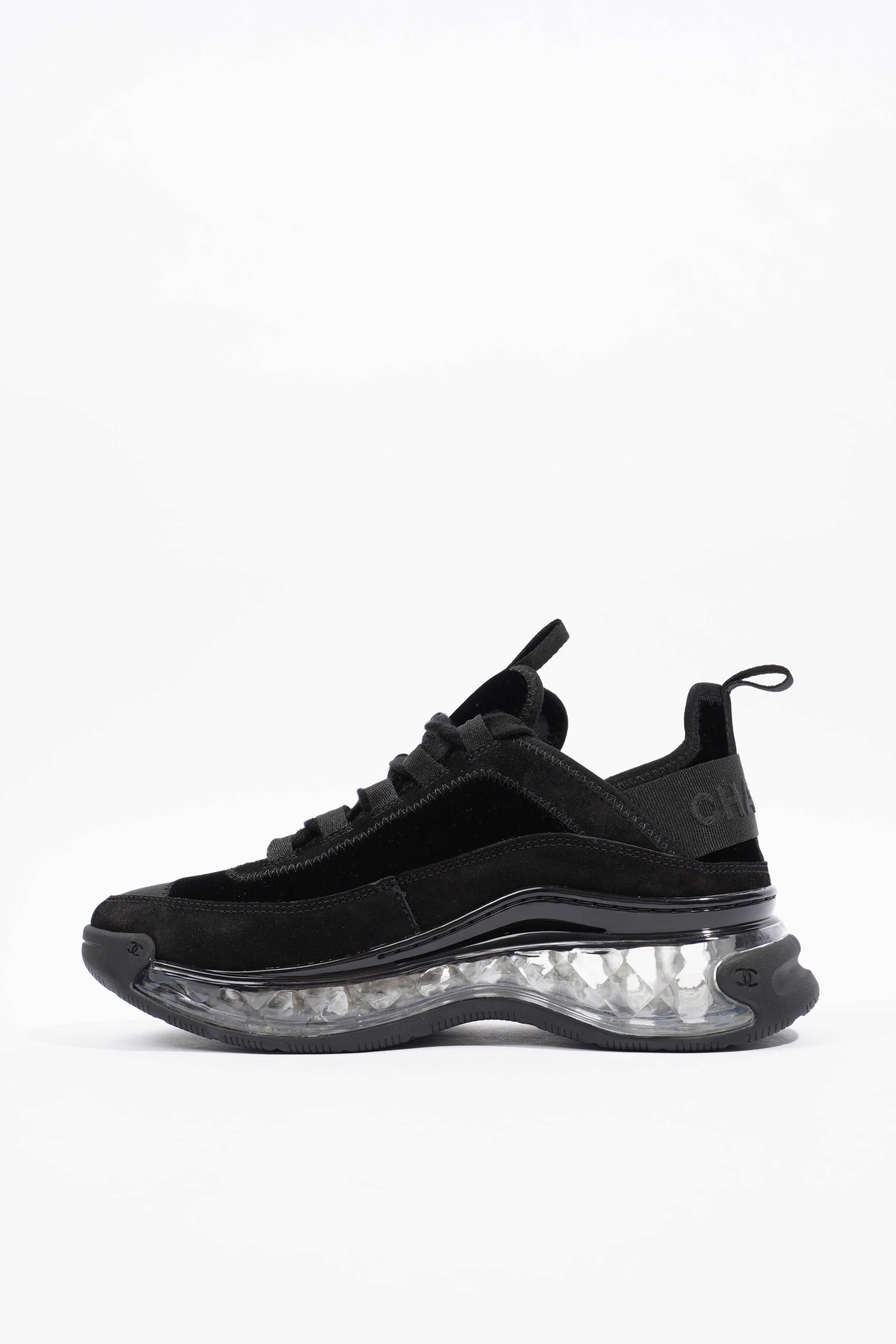 Chanel Womens CC Logo Black / Clear EU 36 / UK 3