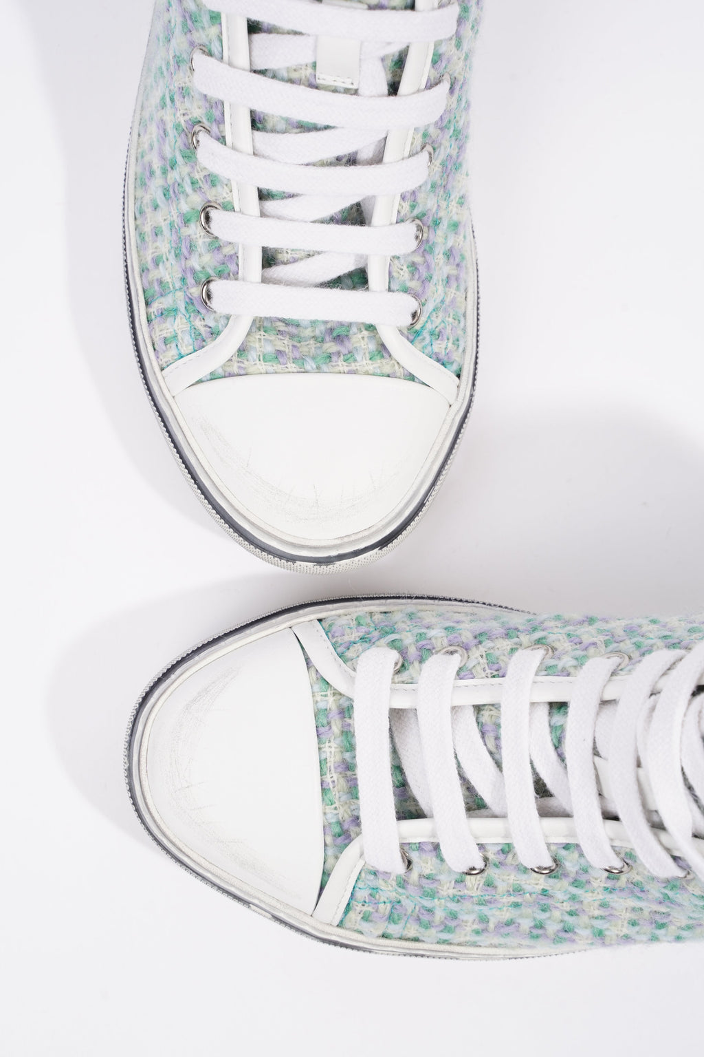 Saint Laurent Womens Malibu Sneaker Green Tweed EU 38 / UK 5