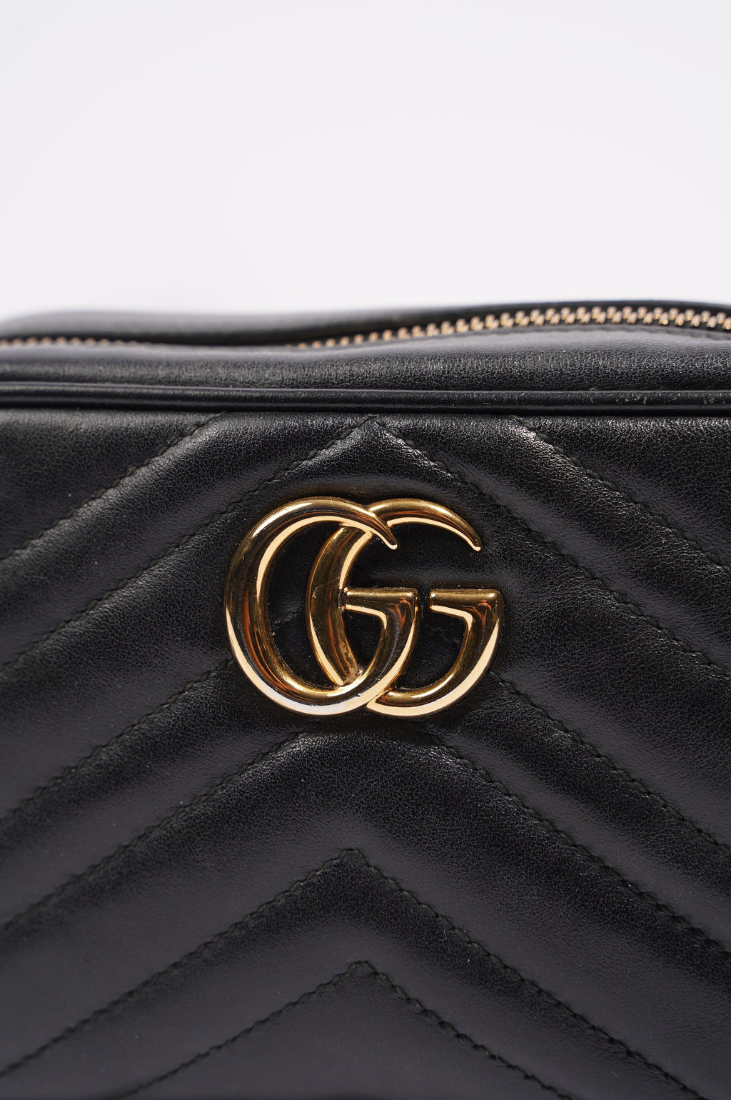 Gucci Womens GG Marmont Black Mini