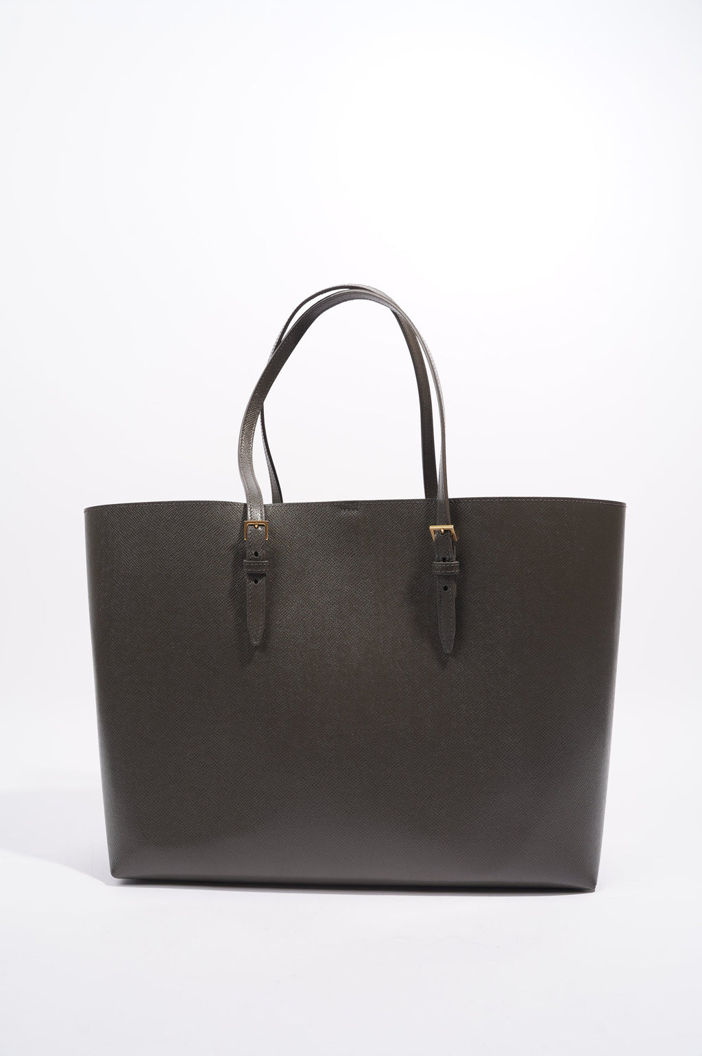 Saint Laurent Womens Shopping Tote Grey Large