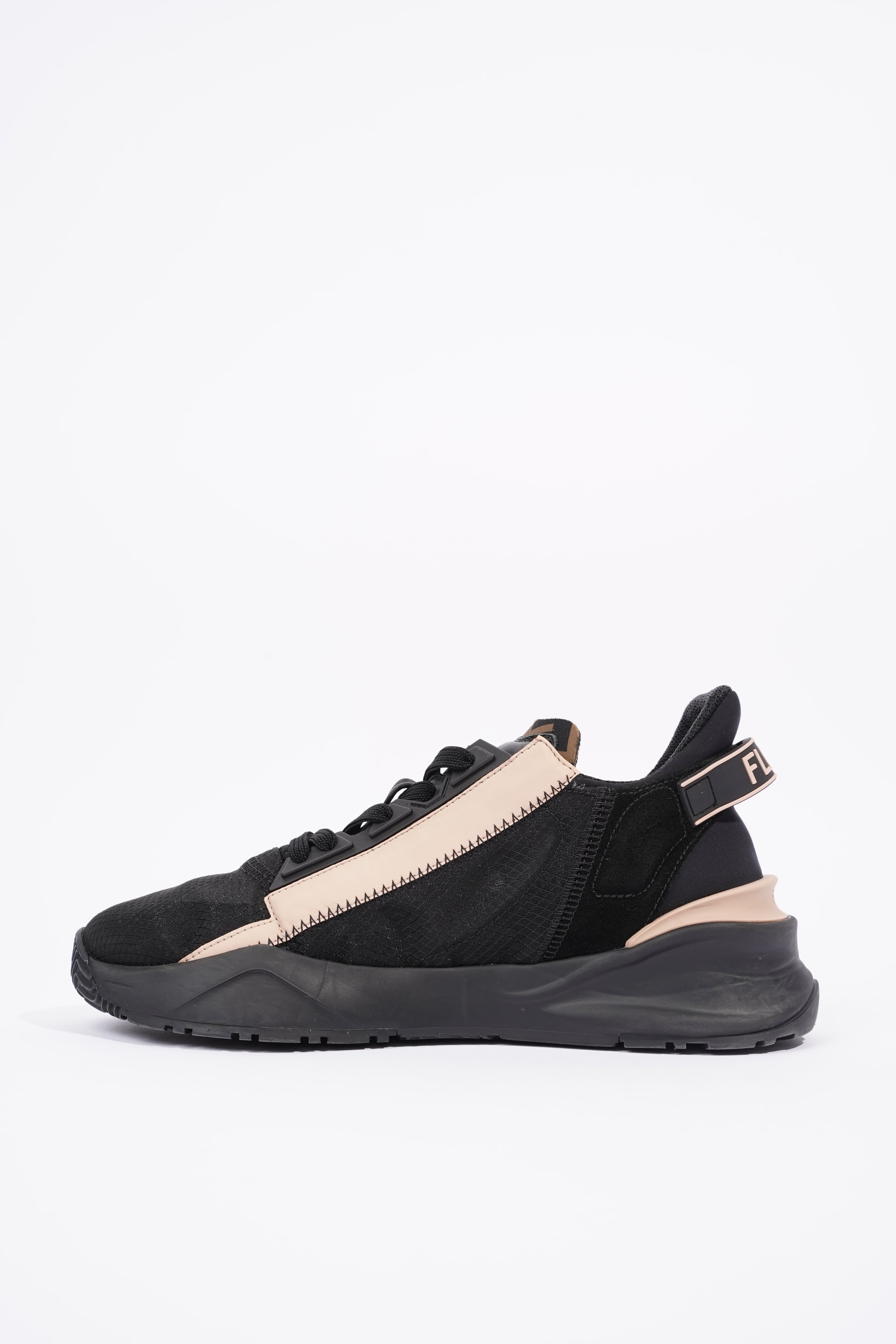 Fendi Womens Flow Sneaker Black / Nude EU 37 / UK 4
